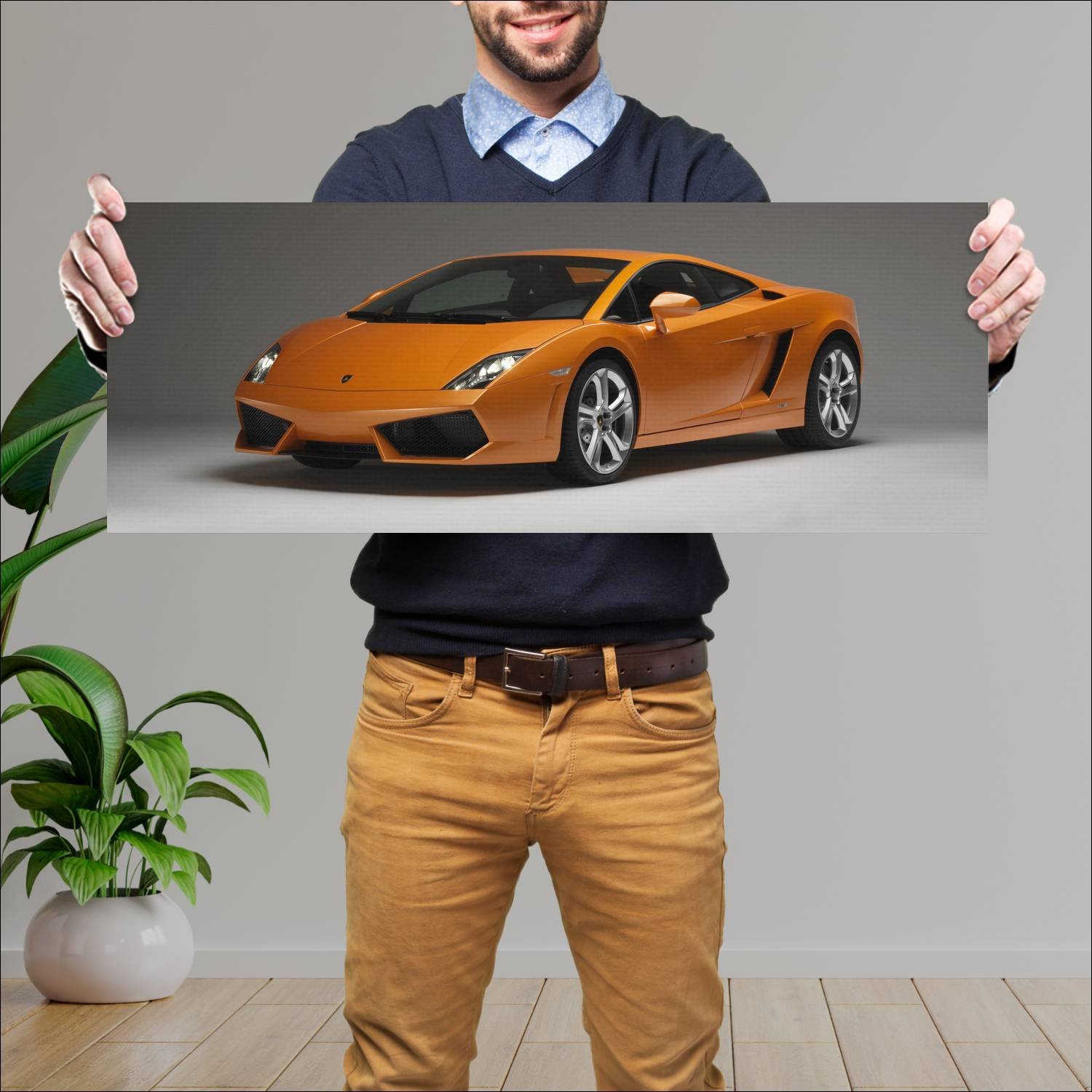Cuadro grande 30x80cm 2010 lamborghini gallardo lp 218 Lamborghini