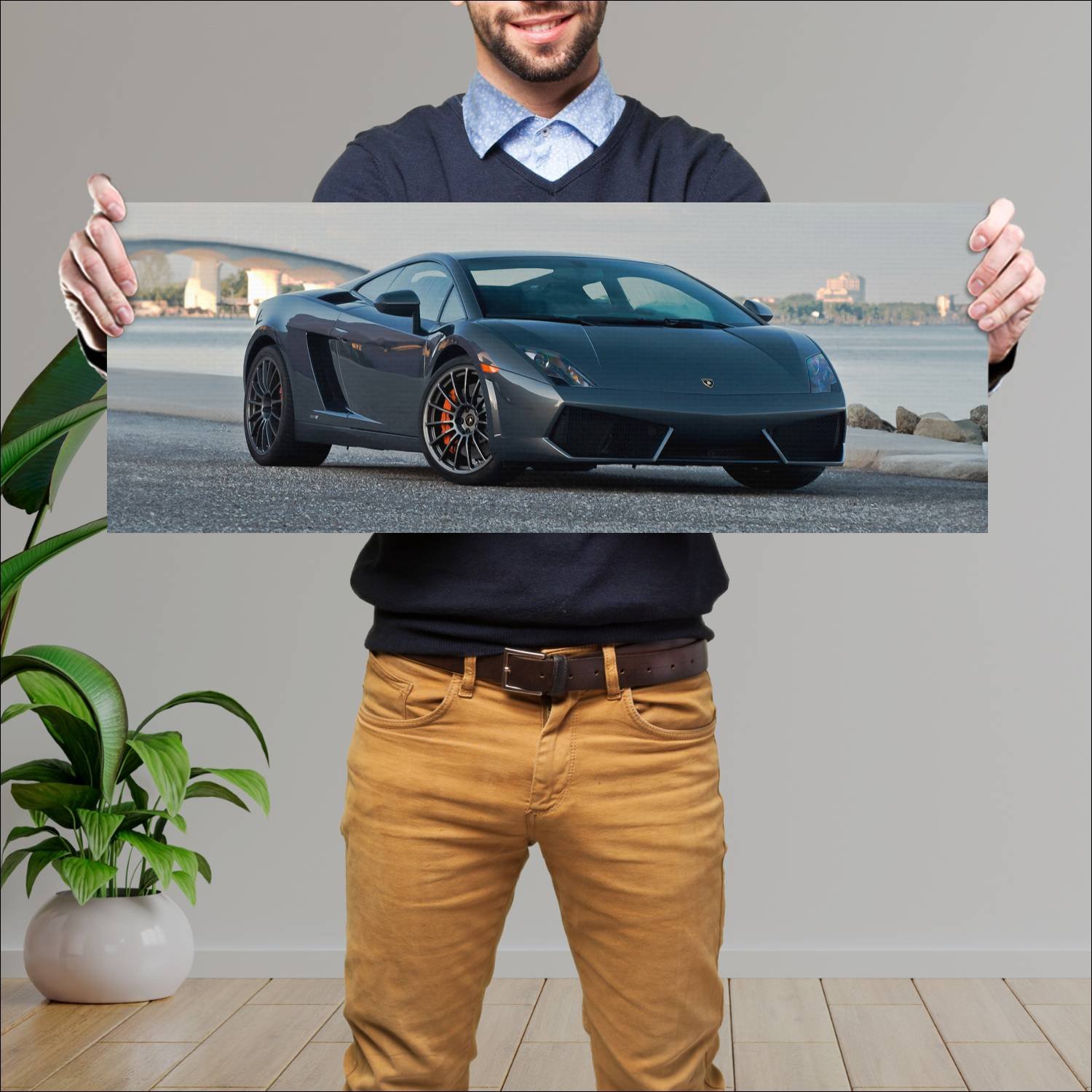 Cuadro grande 30x80cm 2010 lamborghini gallardo lp 219 Lamborghini