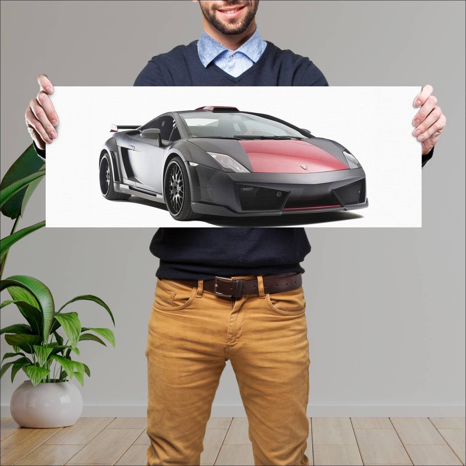 Cuadro grande 30x80cm 2010 lamborghini gallardo lp 221 Lamborghini