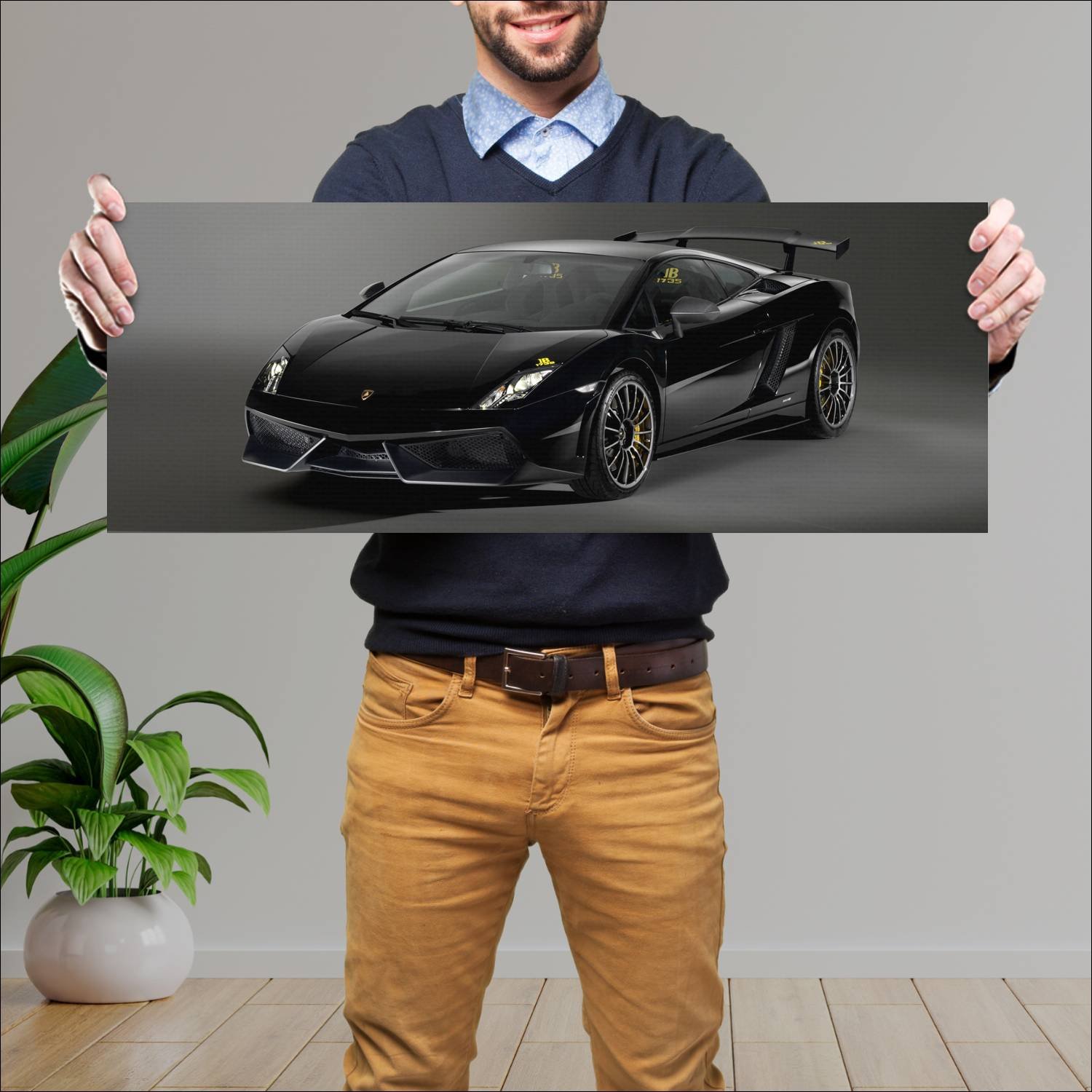 Cuadro grande 30x80cm 2010 lamborghini gallardo lp 223 Lamborghini