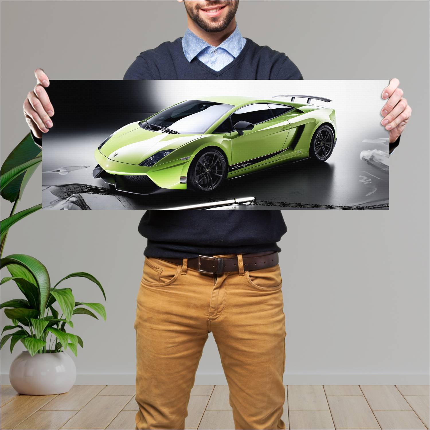 Cuadro grande 30x80cm 2010 lamborghini gallardo lp 224 Lamborghini