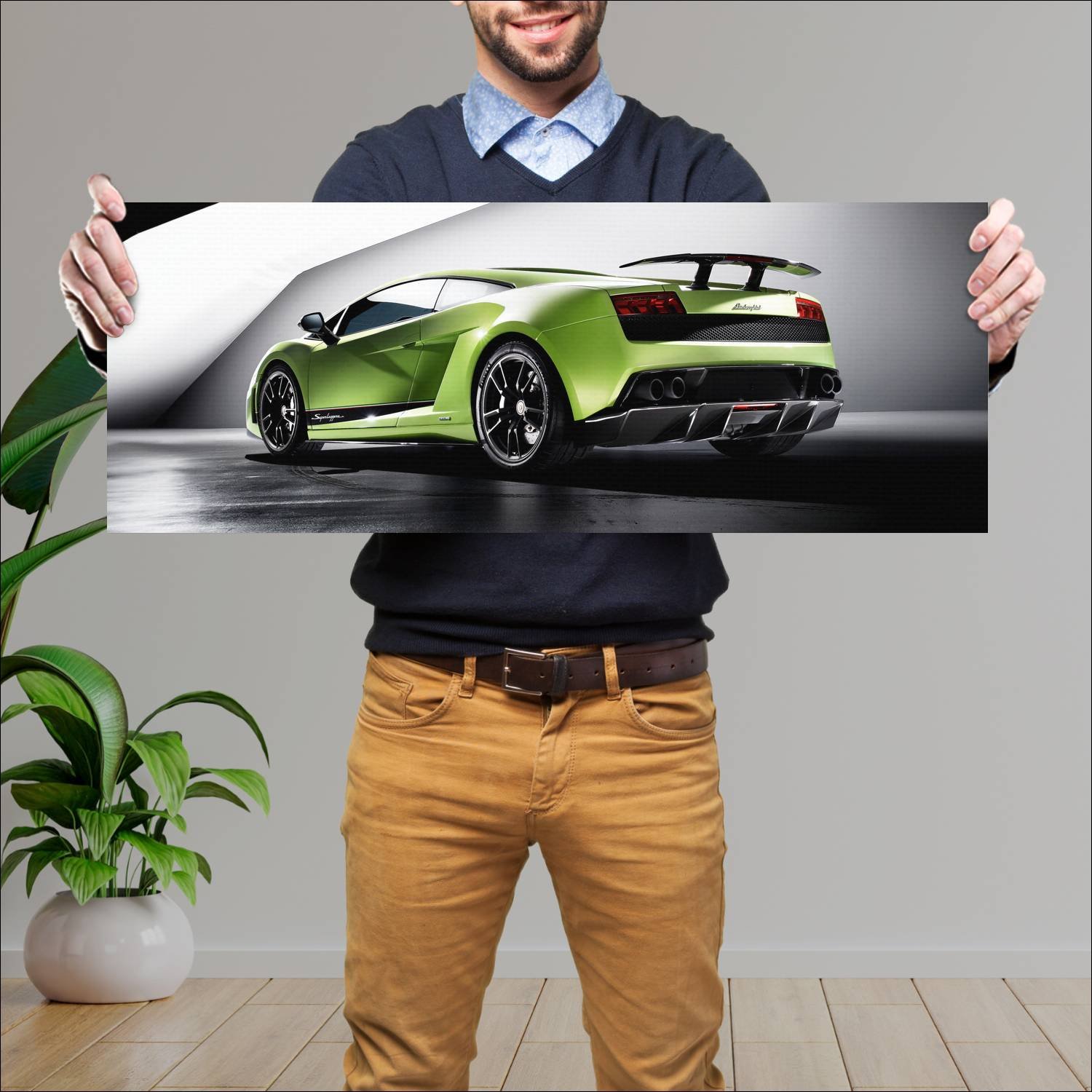Cuadro grande 30x80cm 2010 lamborghini gallardo lp 225 Lamborghini