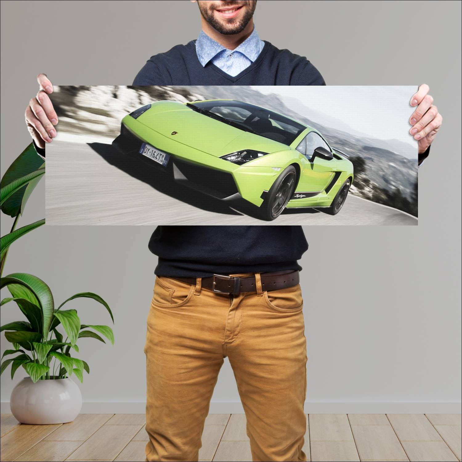 Cuadro grande 30x80cm 2010 lamborghini gallardo lp 226 Lamborghini