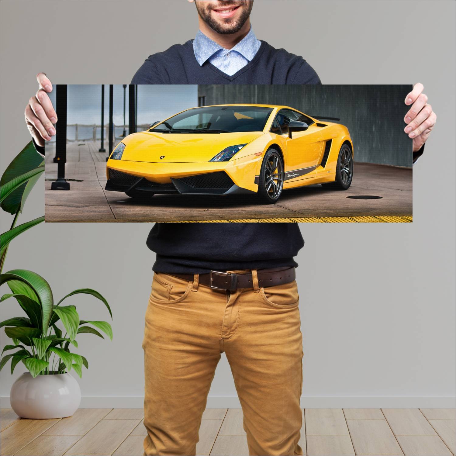 Cuadro grande 30x80cm 2010 lamborghini gallardo lp 227 Lamborghini