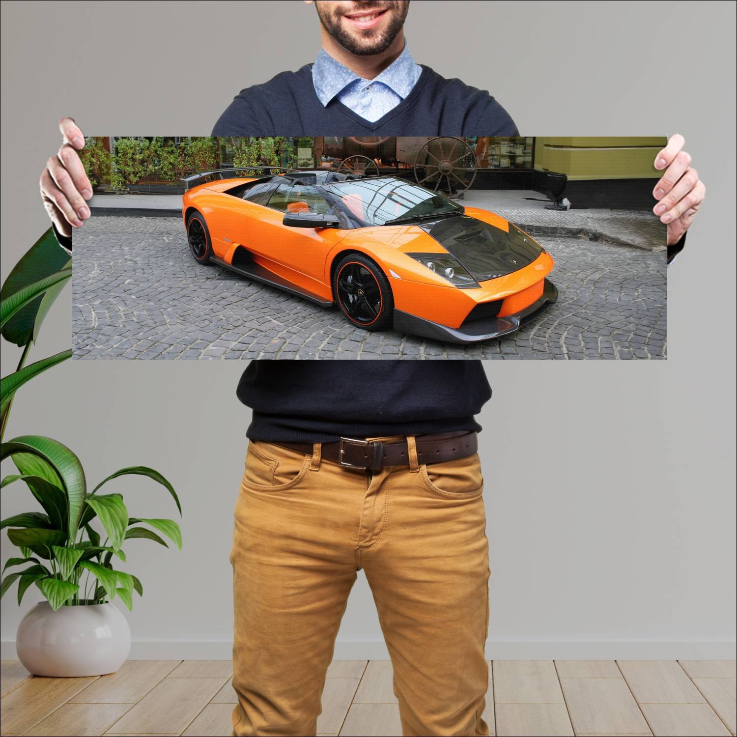 Cuadro grande 30x80cm 2010 lamborghini murcielago 230 Lamborghini