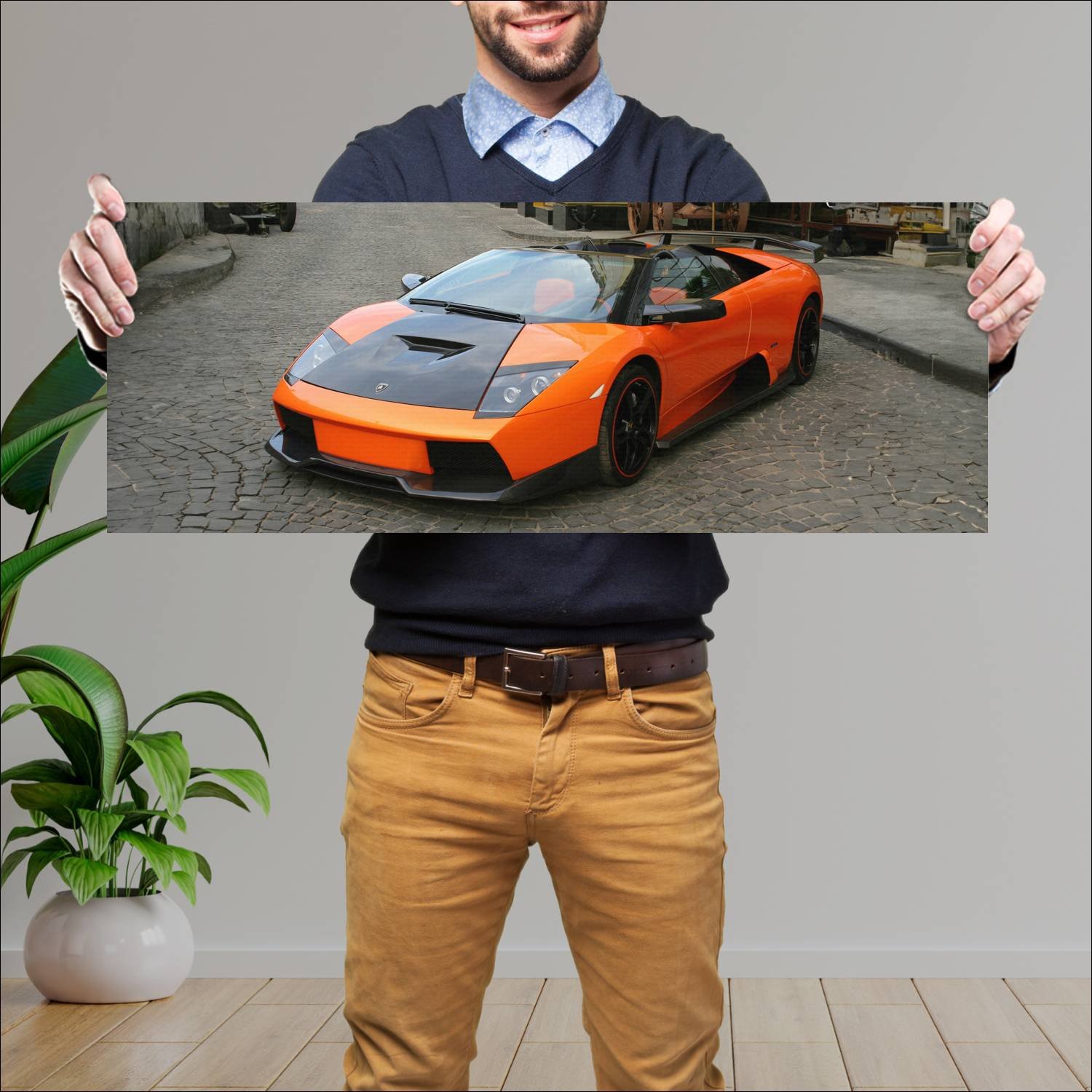 Cuadro grande 30x80cm 2010 lamborghini murcielago 231 Lamborghini