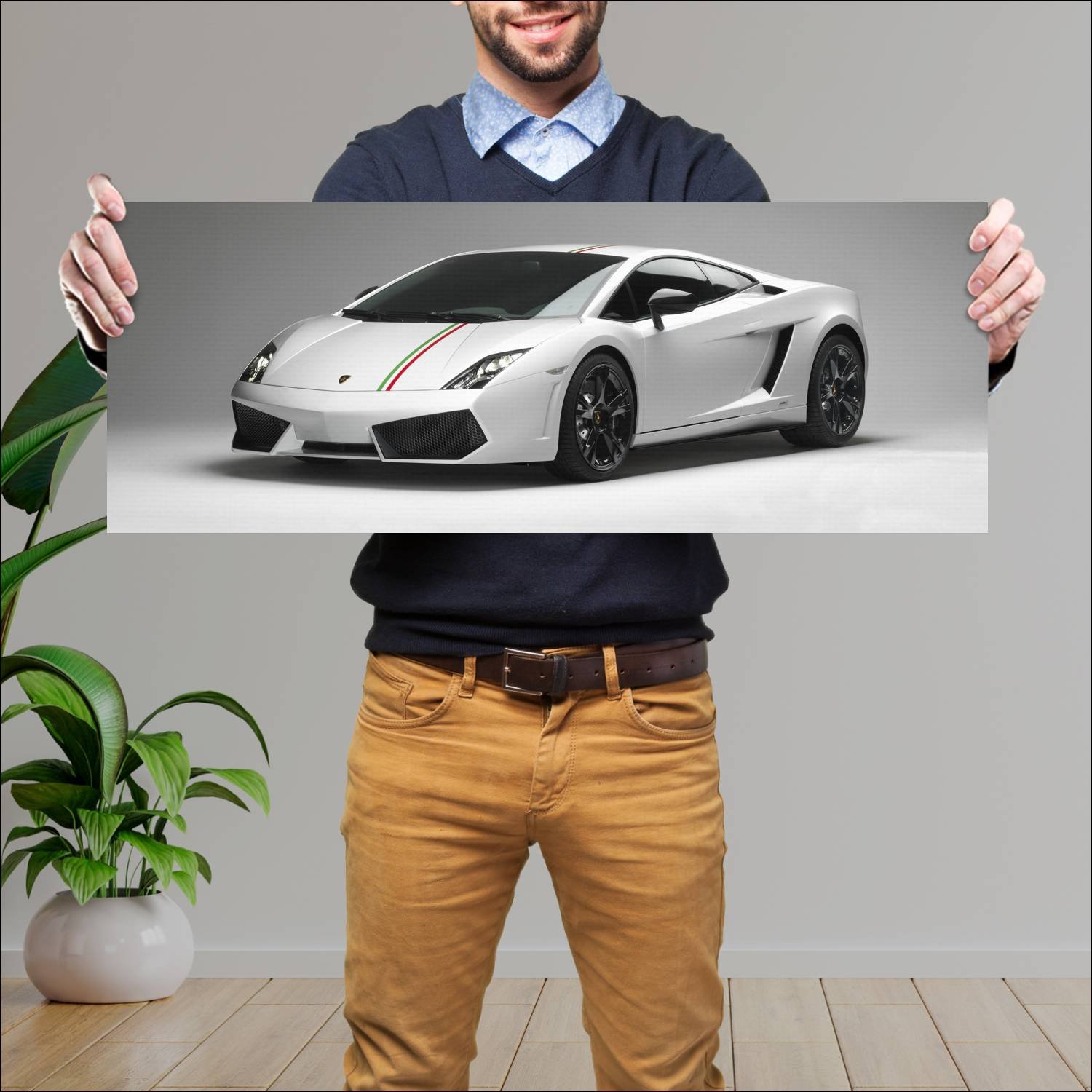 Cuadro grande 30x80cm 2011 lamborghini gallardo lp 239 Lamborghini