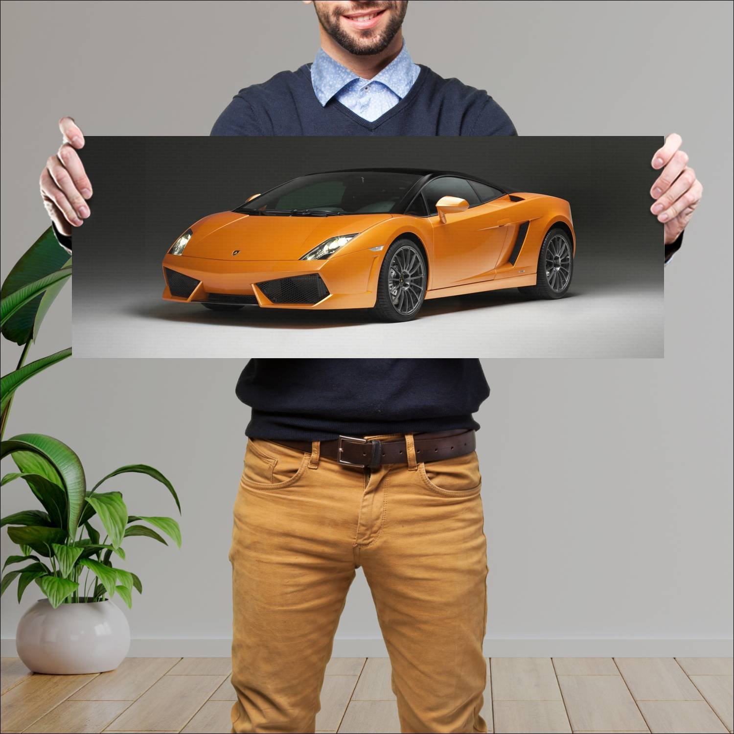 Cuadro grande 30x80cm 2011 lamborghini gallardo lp 240 Lamborghini