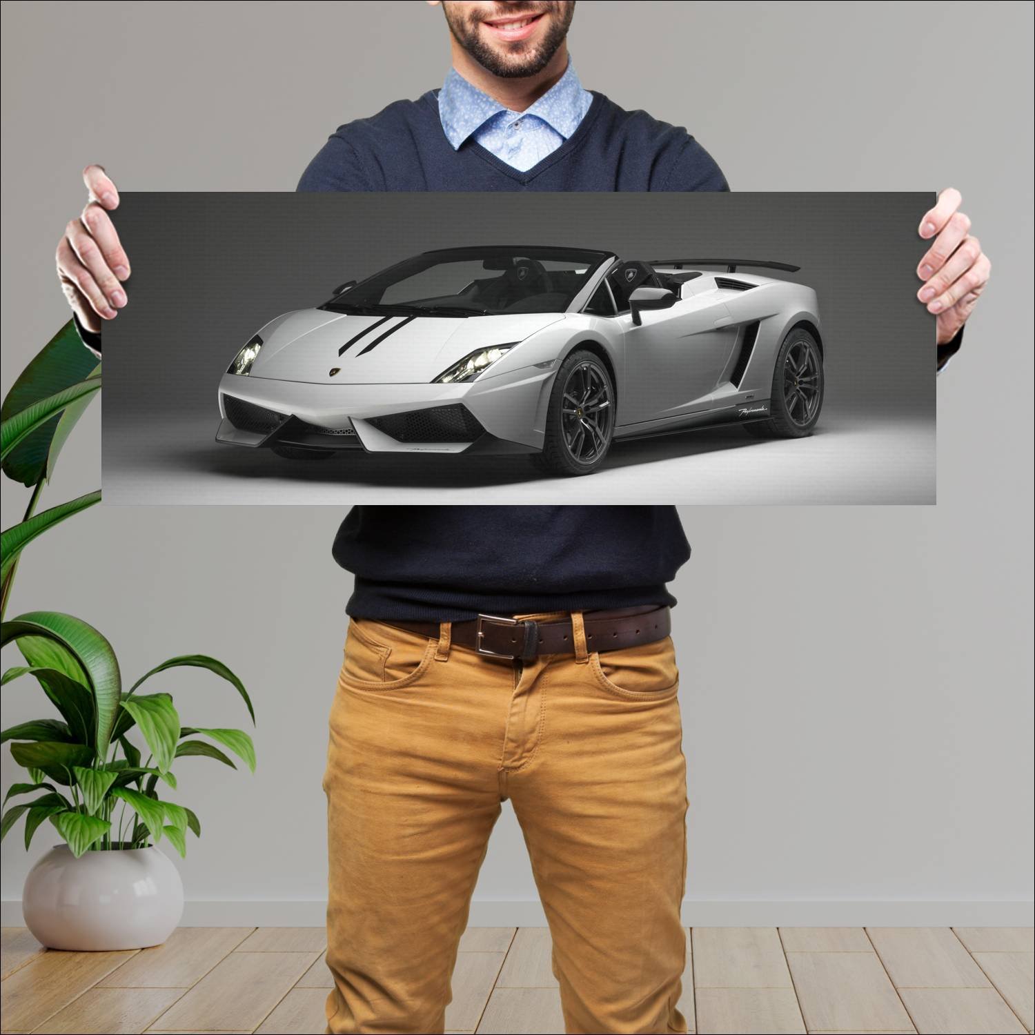 Cuadro grande 30x80cm 2011 lamborghini gallardo lp 241 Lamborghini