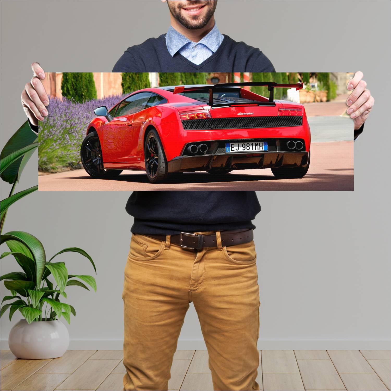 Cuadro grande 30x80cm 2011 lamborghini gallardo lp 243 Lamborghini