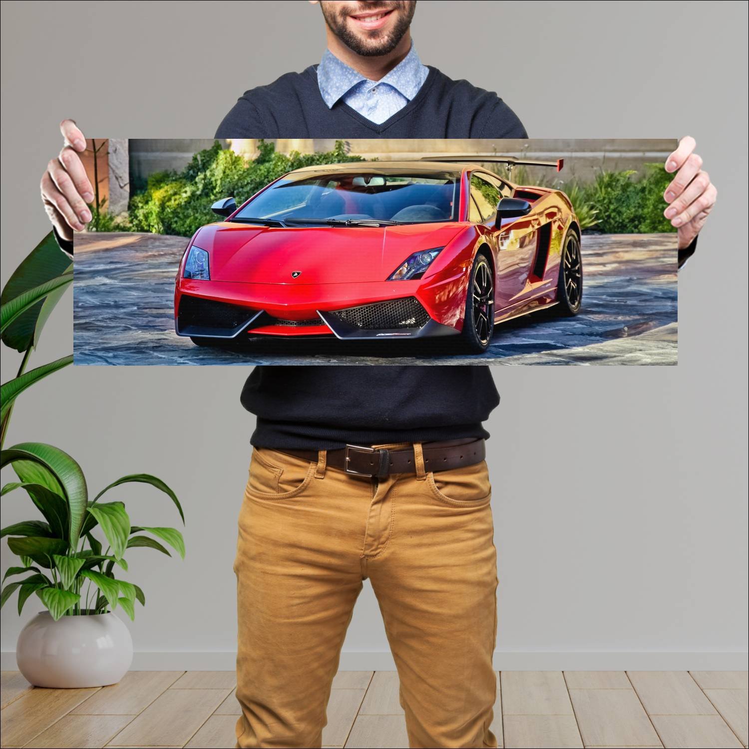 Cuadro grande 30x80cm 2011 lamborghini gallardo lp 244 Lamborghini