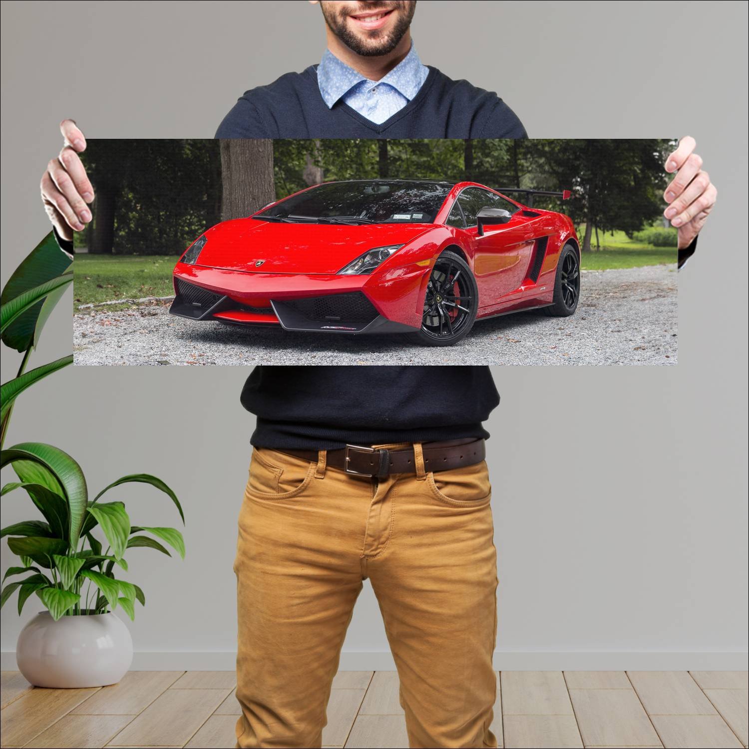 Cuadro grande 30x80cm 2011 lamborghini gallardo lp 245 Lamborghini