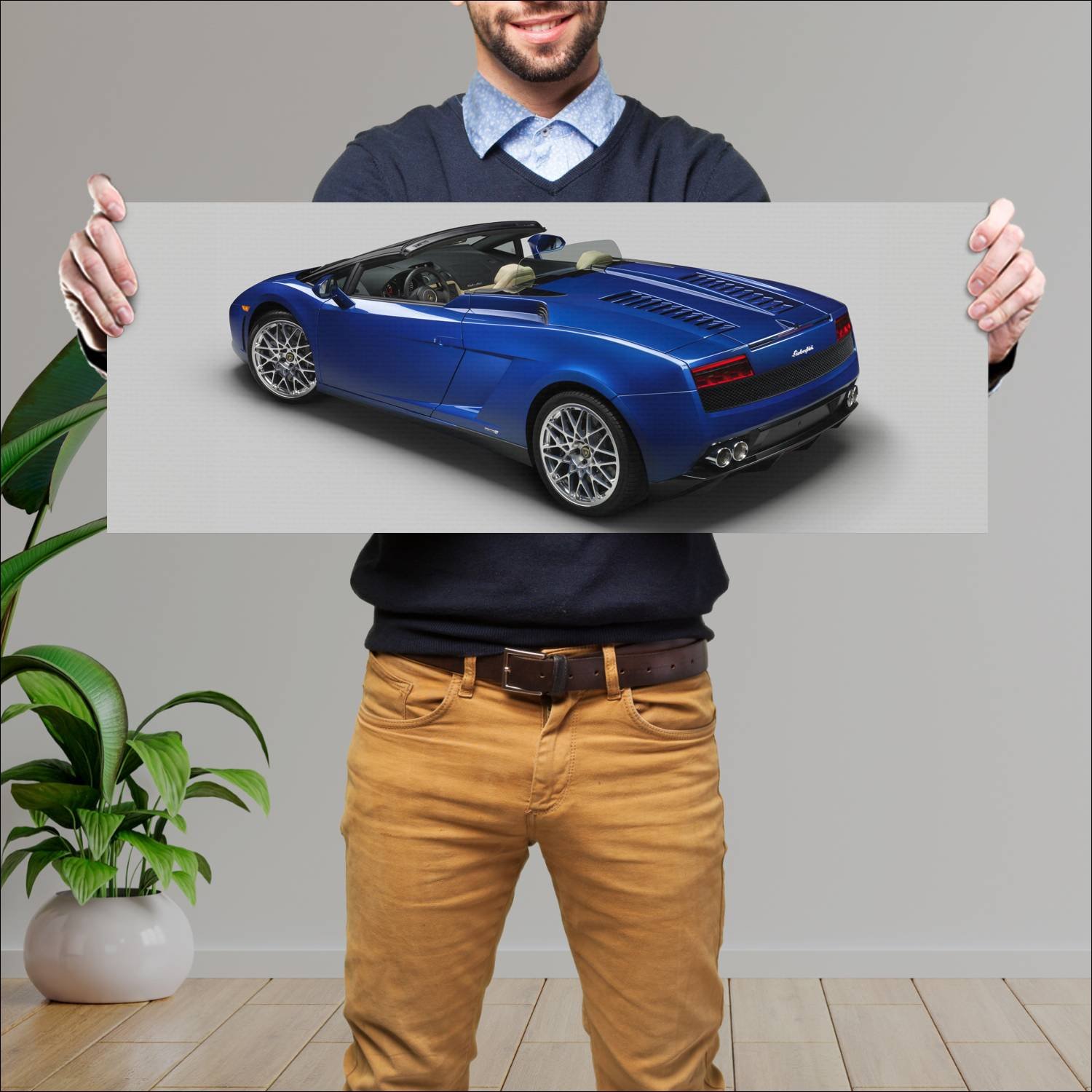 Cuadro grande 30x80cm 2012 lamborghini gallardo lp 253 Lamborghini