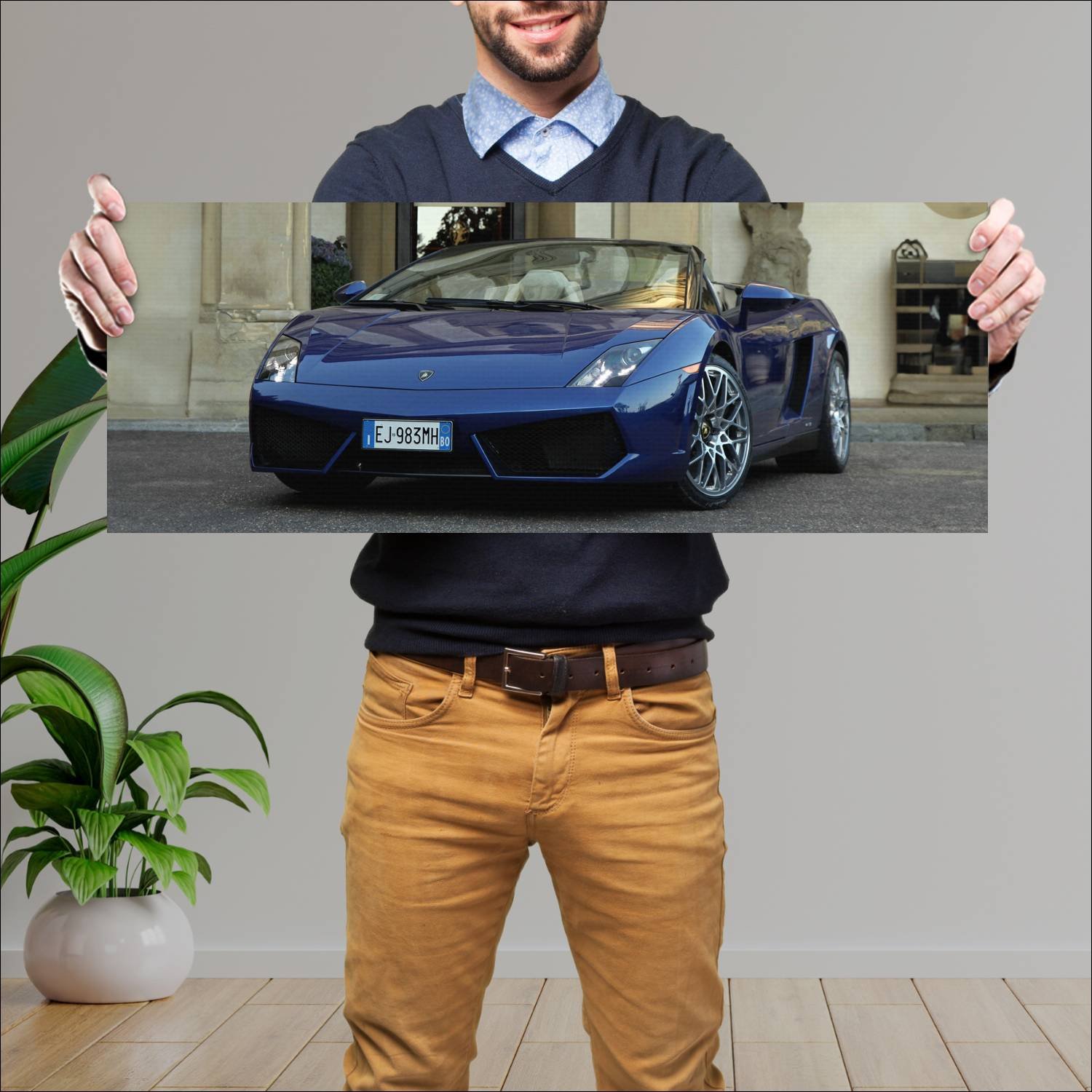 Cuadro grande 30x80cm 2012 lamborghini gallardo lp 254 Lamborghini