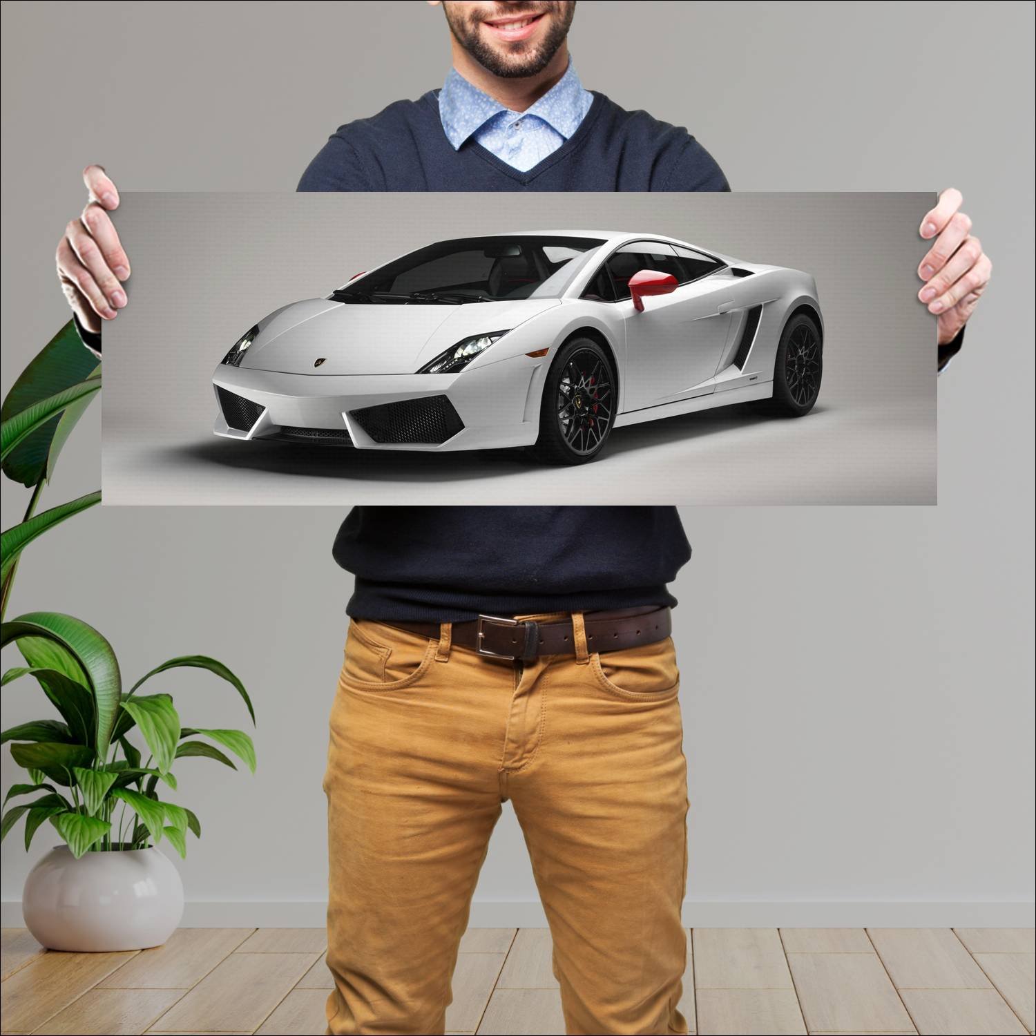 Cuadro grande 30x80cm 2012 lamborghini gallardo lp 256 Lamborghini