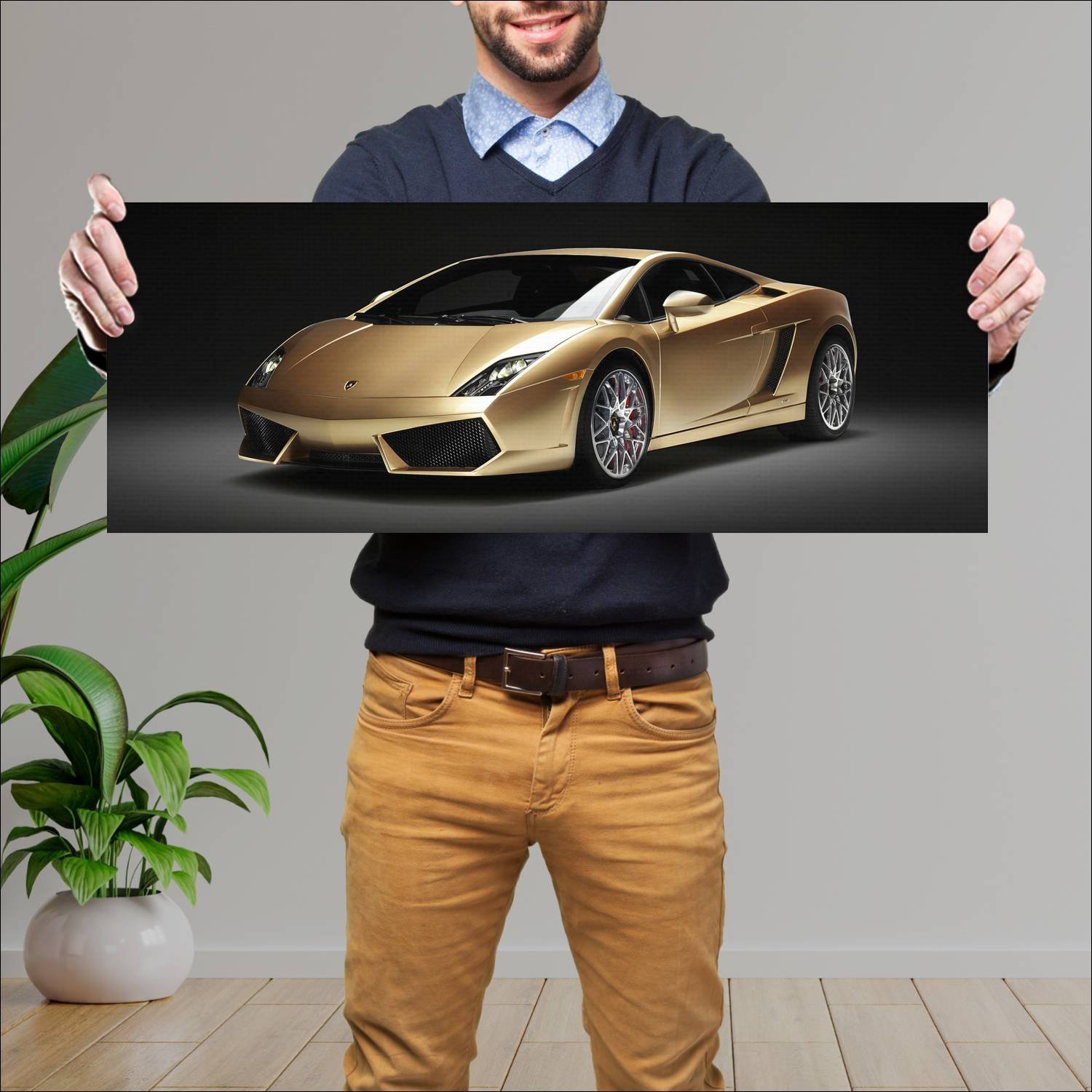 Cuadro grande 30x80cm 2012 lamborghini gallardo lp 257 Lamborghini