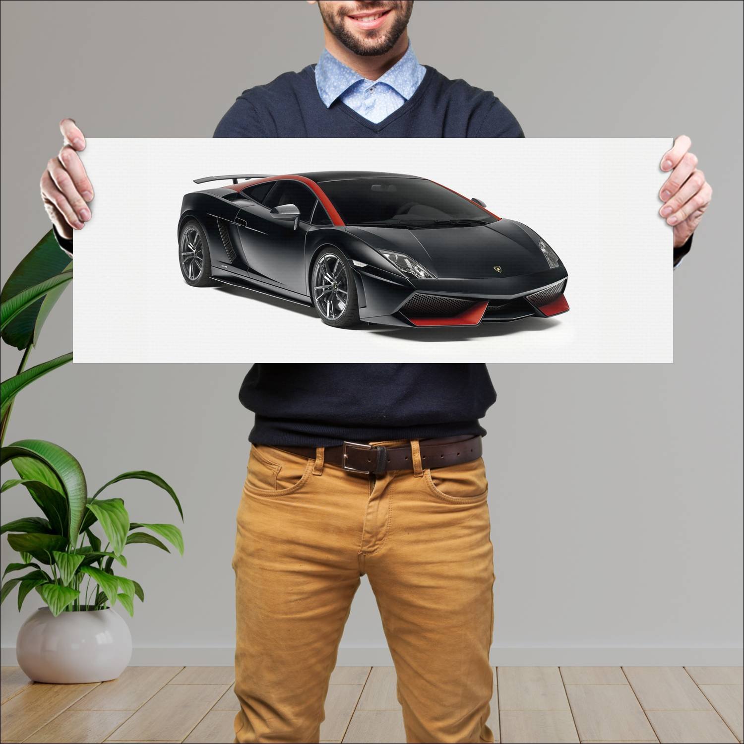 Cuadro grande 30x80cm 2012 lamborghini gallardo lp 261 Lamborghini