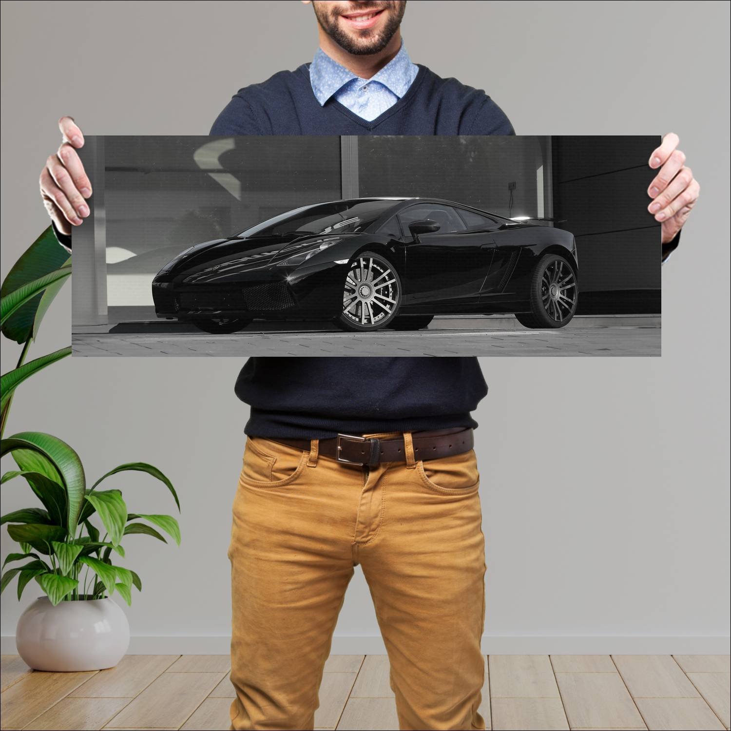 Cuadro grande 30x80cm 2015 lamborghini gallardo su 330 Lamborghini