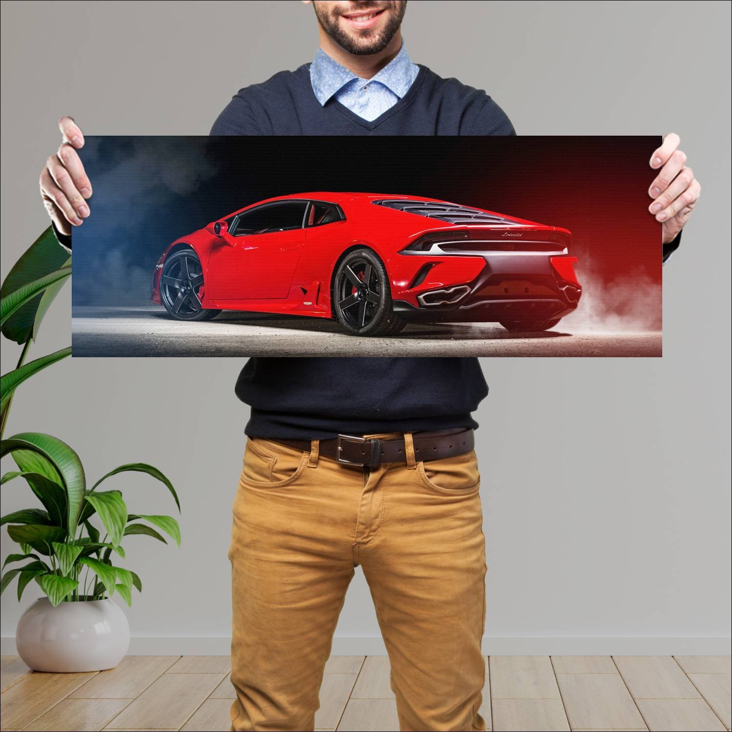 Cuadro grande 30x80cm 2015 lamborghini huracan by 331 Lamborghini