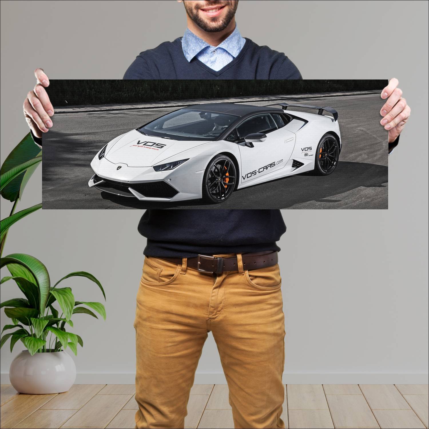 Cuadro grande 30x80cm 2015 lamborghini huracan by 335 Lamborghini