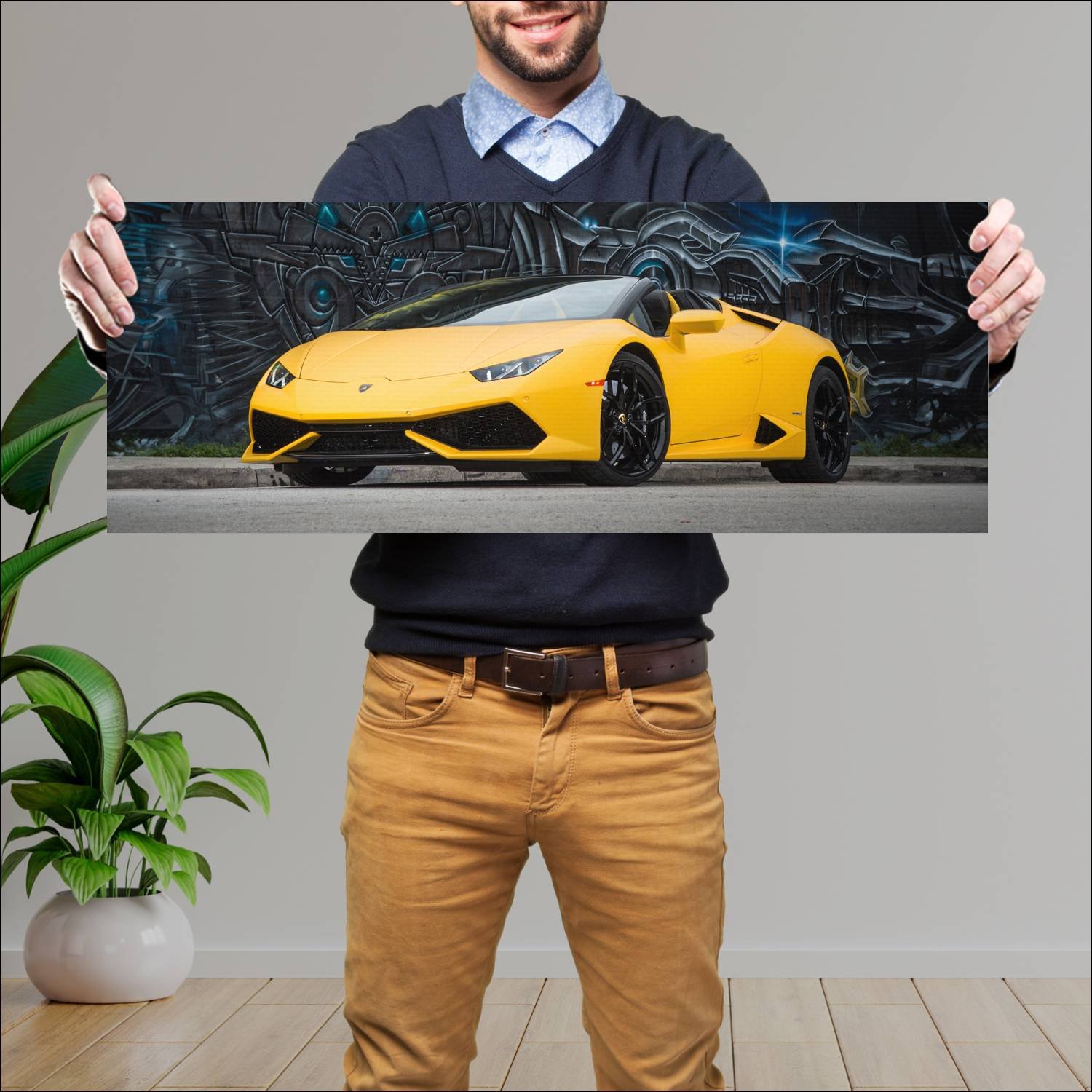 Cuadro grande 30x80cm 2015 lamborghini huracan lp 347 Lamborghini
