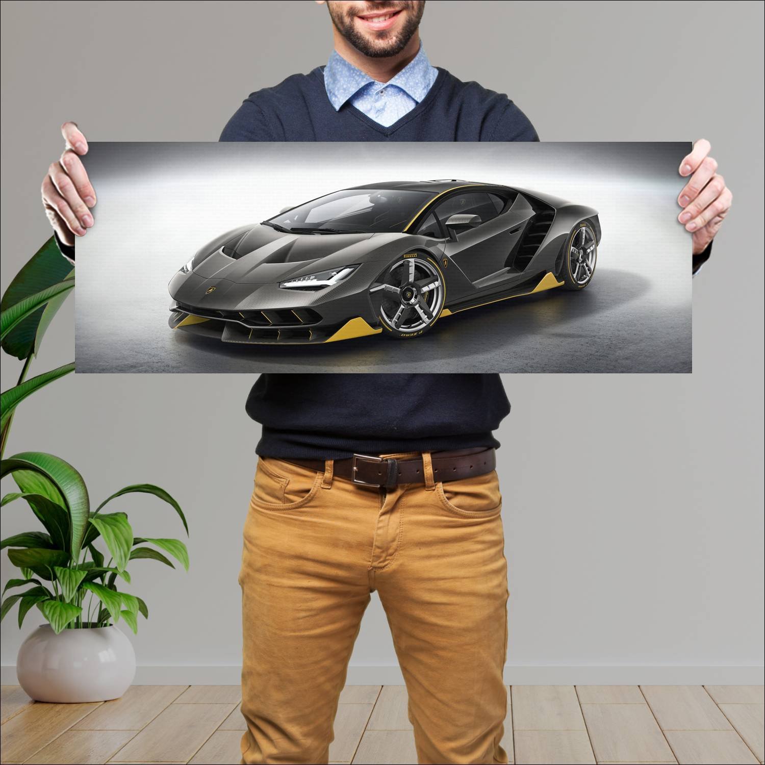 Cuadro grande 30x80cm 2016 lamborghini centenario 359 Lamborghini