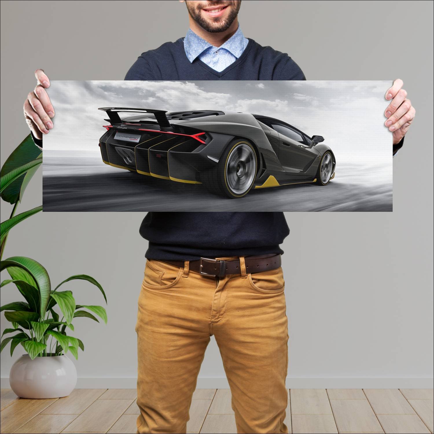 Cuadro grande 30x80cm 2016 lamborghini centenario 360 Lamborghini