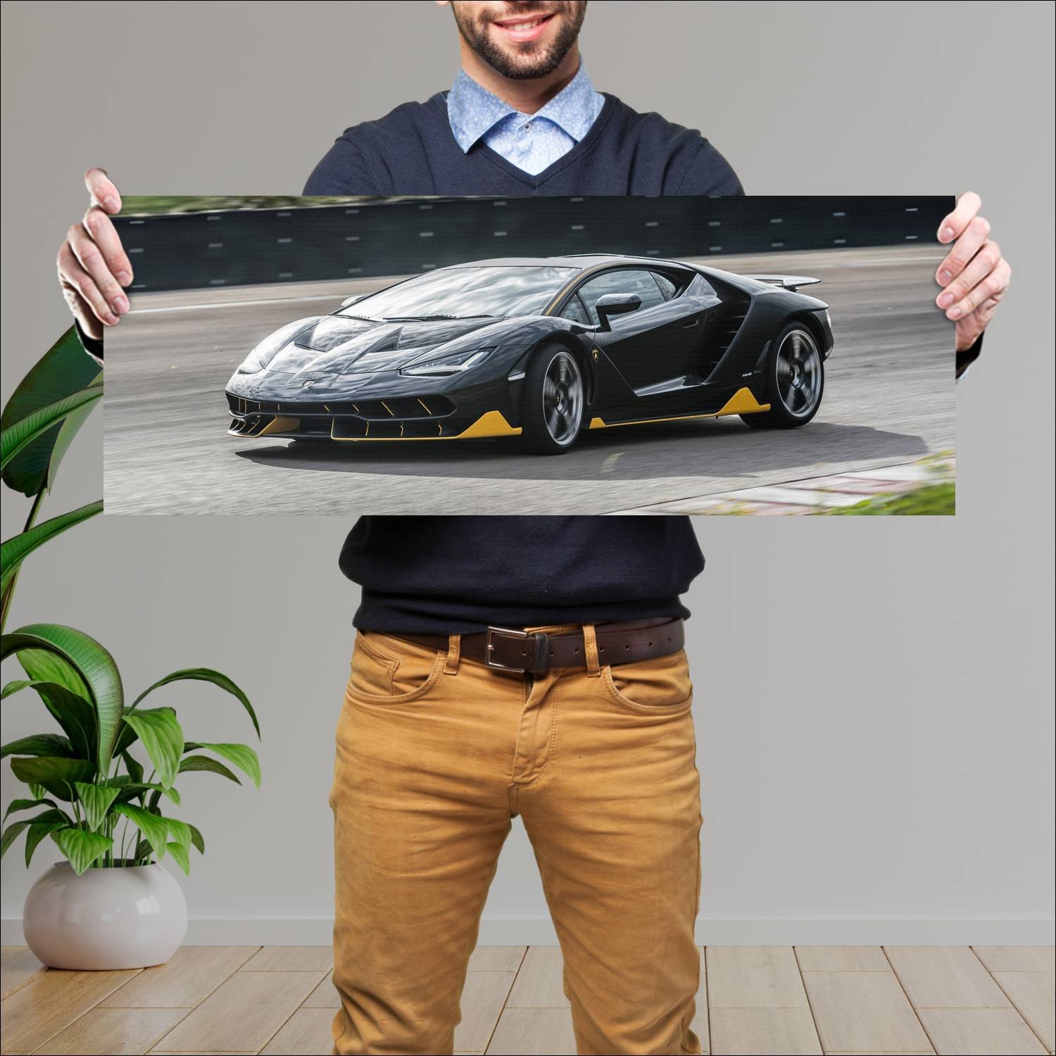 Cuadro grande 30x80cm 2016 lamborghini centenario 362 Lamborghini