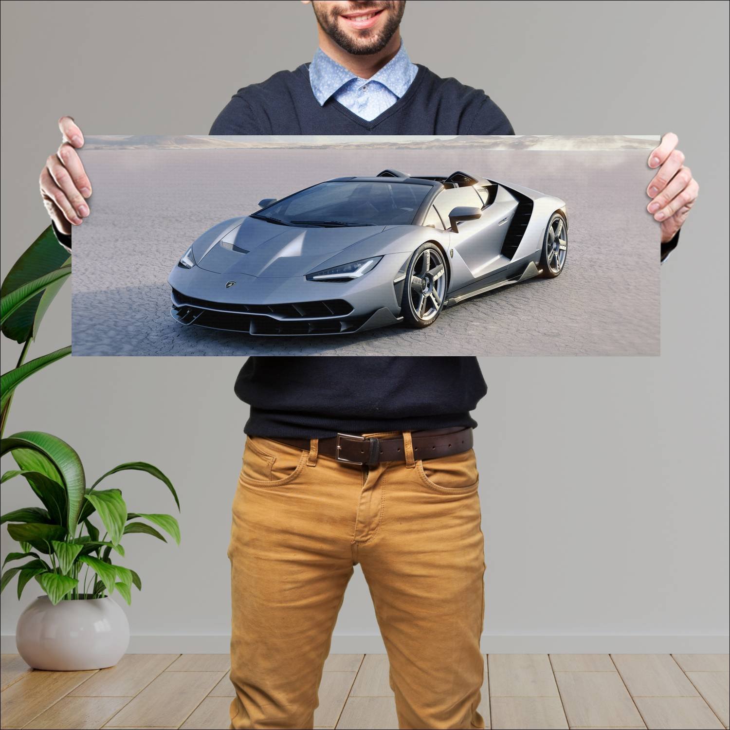 Cuadro grande 30x80cm 2016 lamborghini centenario 363 Lamborghini