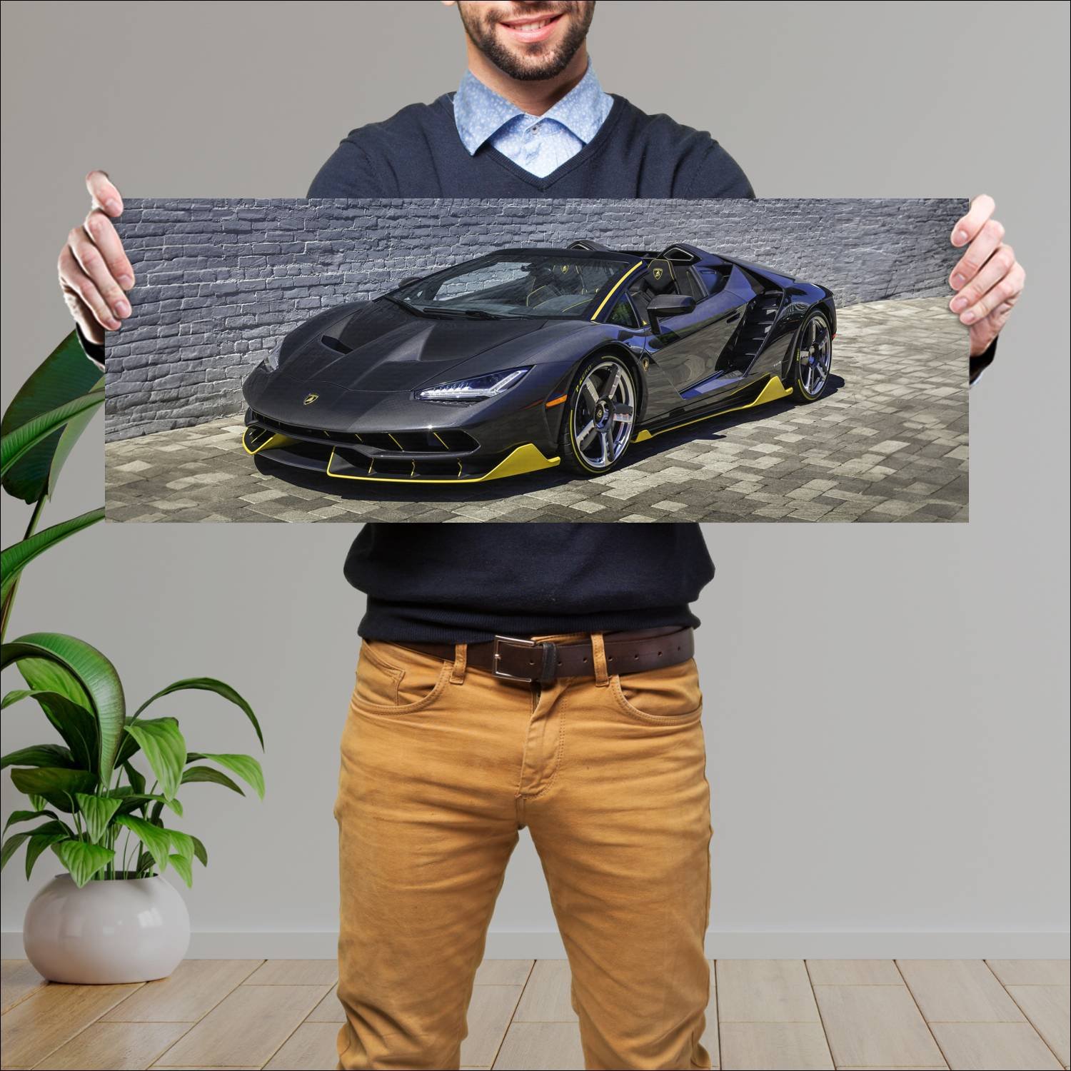 Cuadro grande 30x80cm 2016 lamborghini centenario 365 Lamborghini