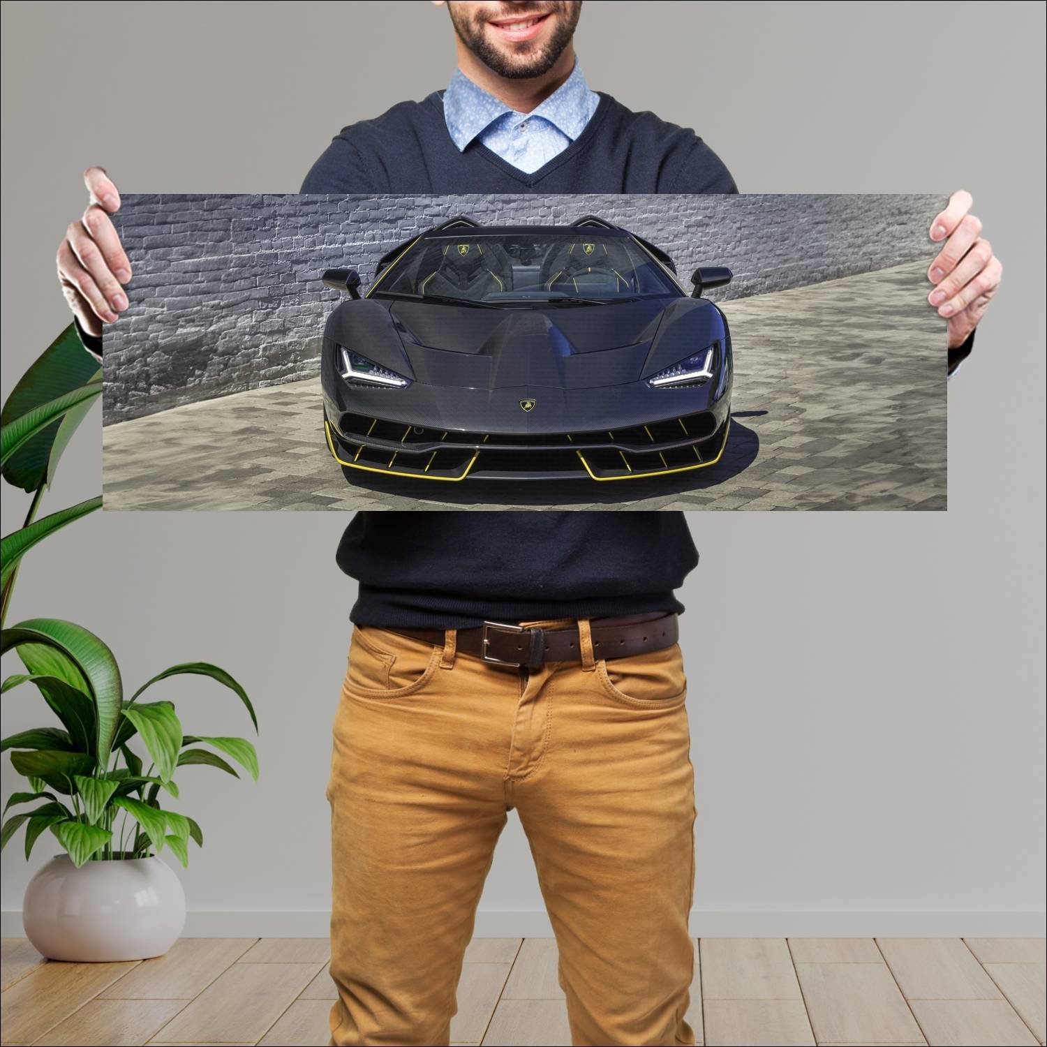 Cuadro grande 30x80cm 2016 lamborghini centenario 366 Lamborghini