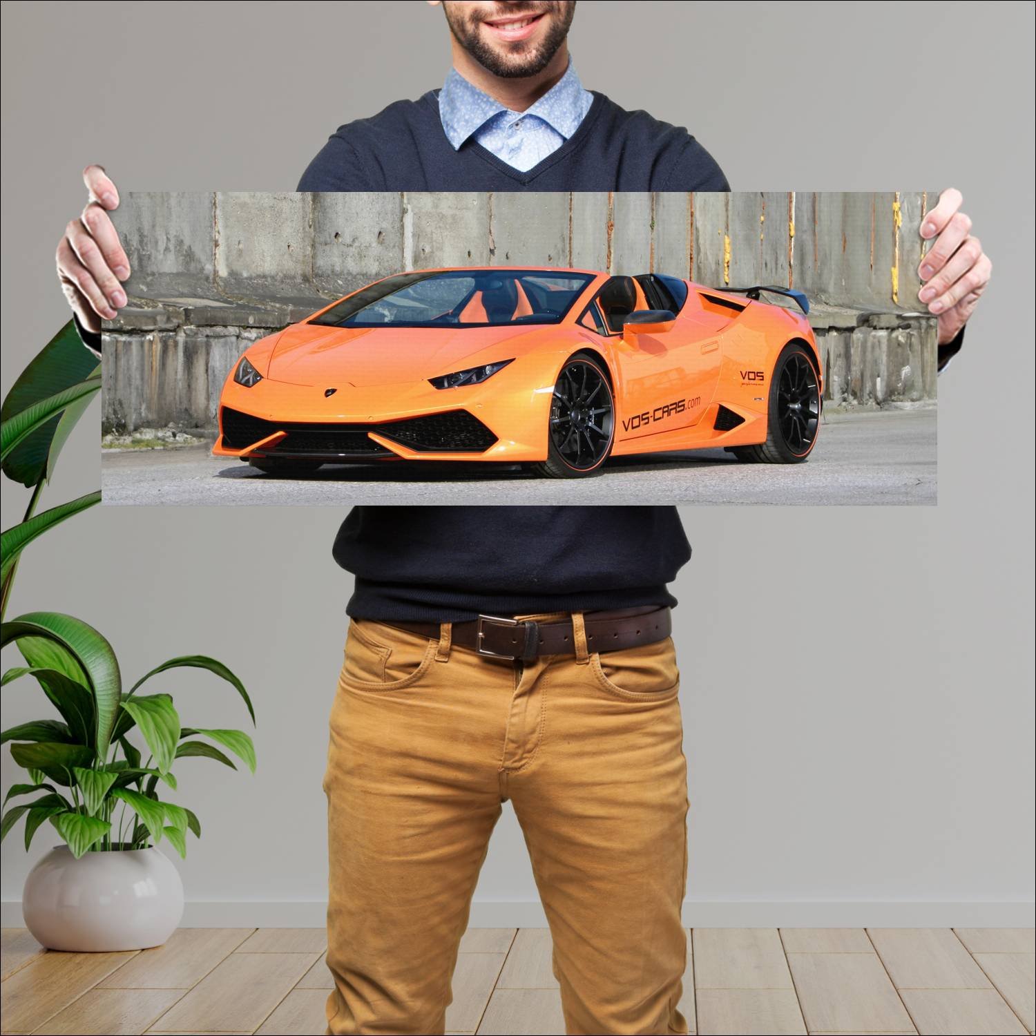 Cuadro grande 30x80cm 2016 lamborghini huracan spy 380 Lamborghini