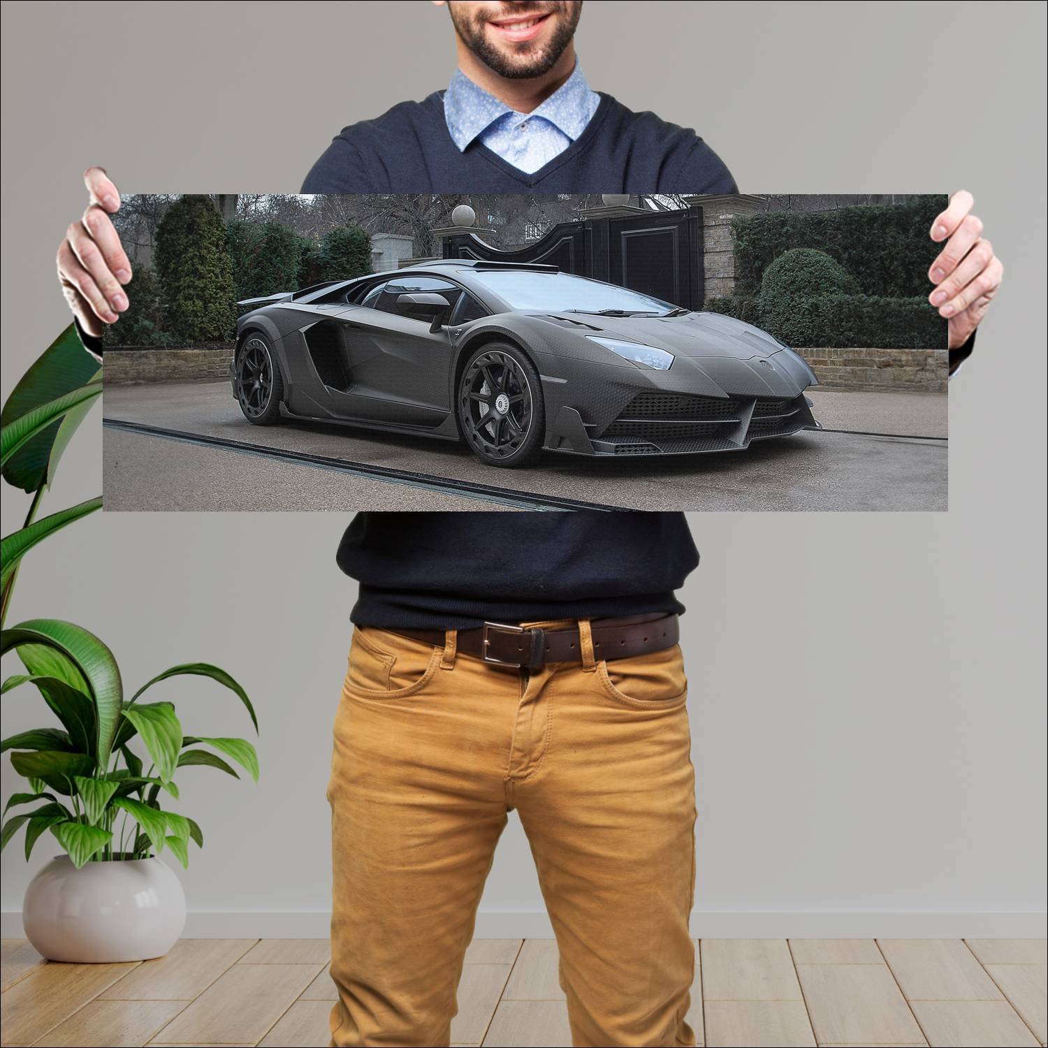 Cuadro grande 30x80cm 2016 mansory js1 edition 699 381 Lamborghini