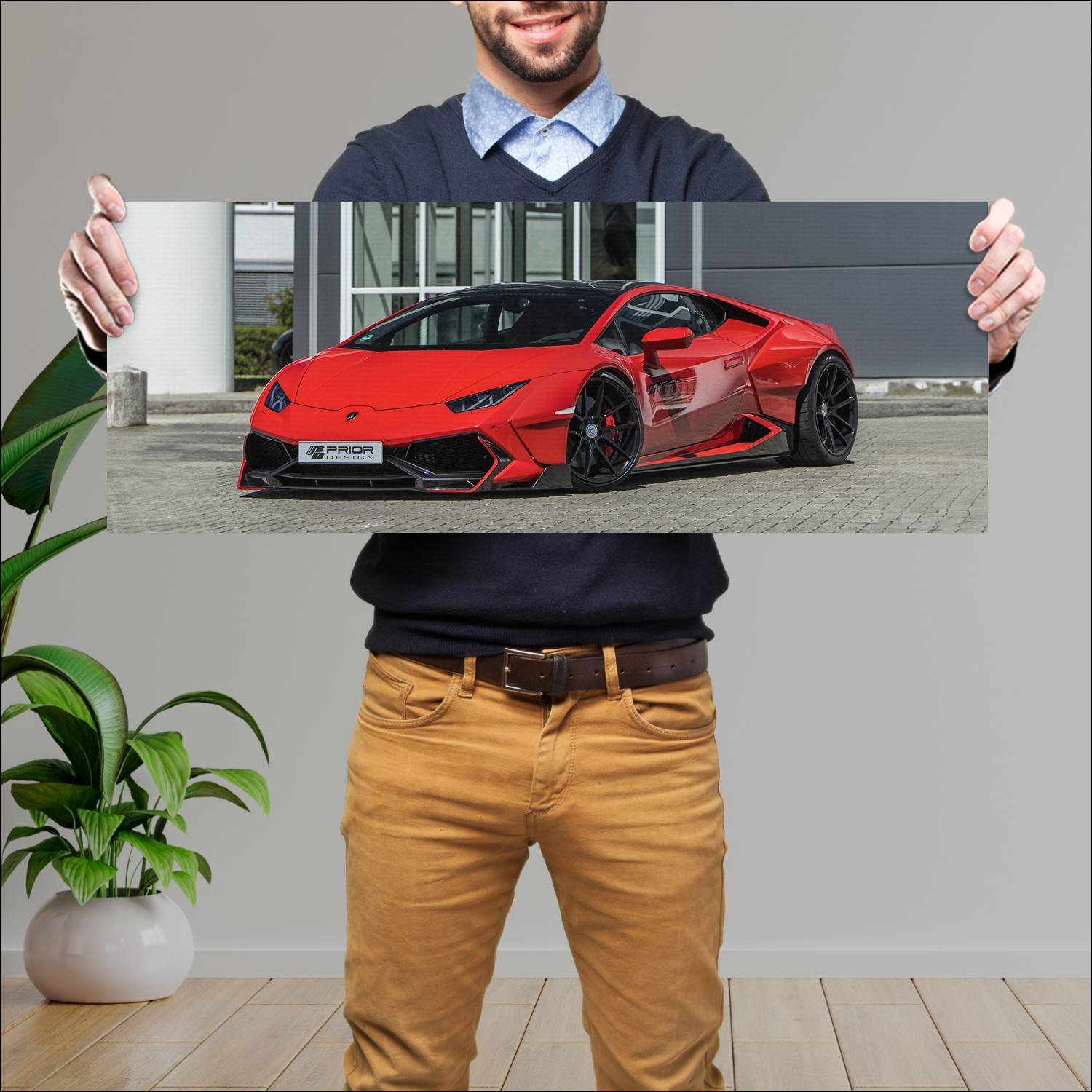 Cuadro grande 30x80cm 2018 lamborghini huracan pdl 419 Lamborghini