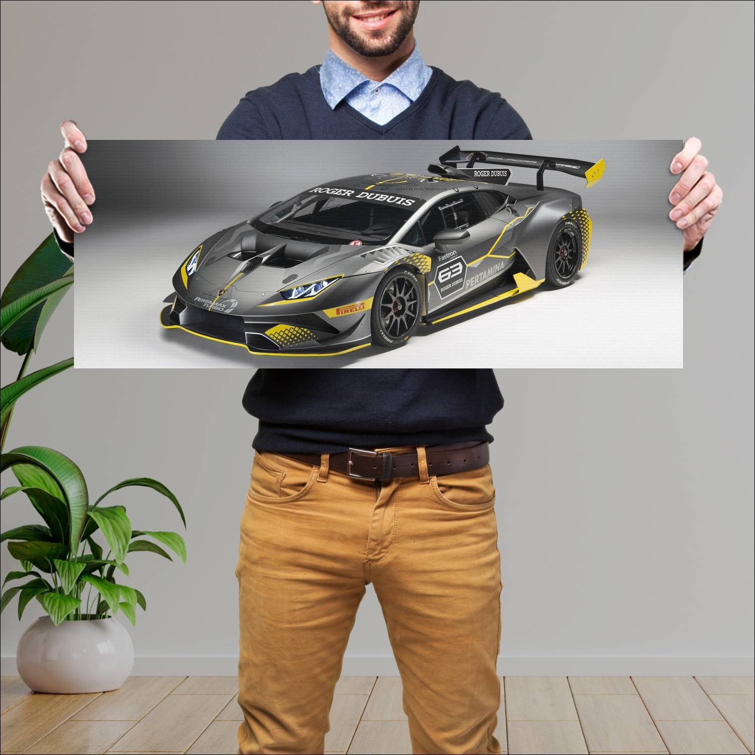 Cuadro grande 30x80cm 2018 lamborghini huracan sup 427 Lamborghini