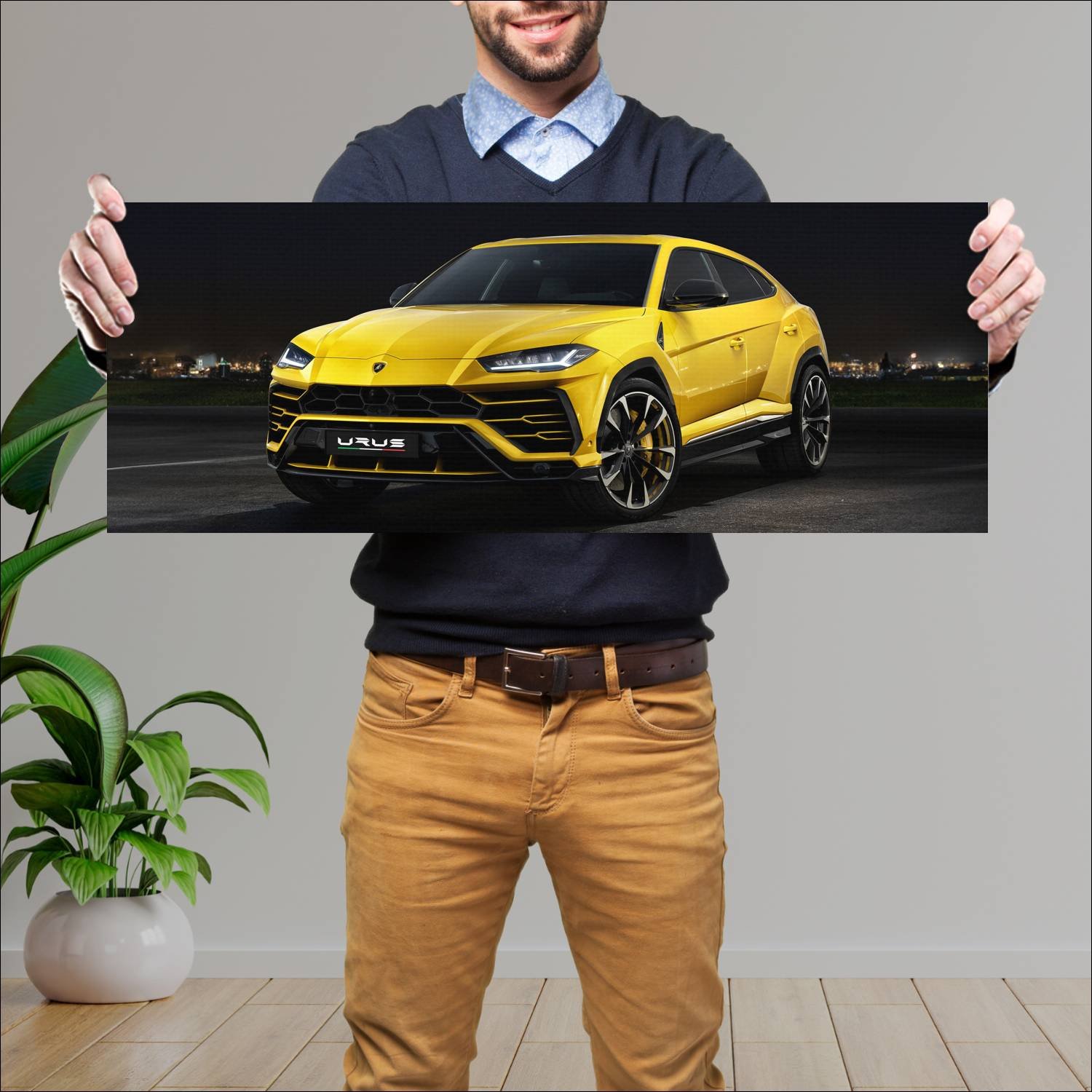 Cuadro grande 30x80cm 2018 lamborghini urus auto 430 Lamborghini