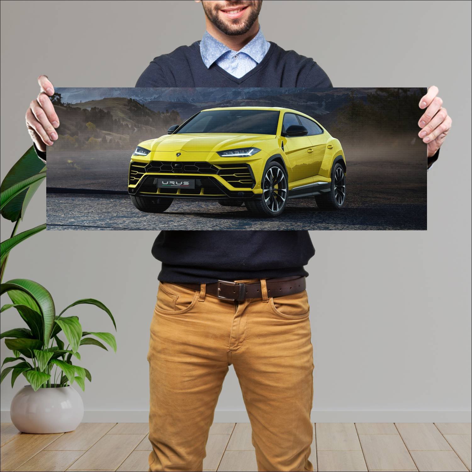 Cuadro grande 30x80cm 2018 lamborghini urus auto 431 Lamborghini