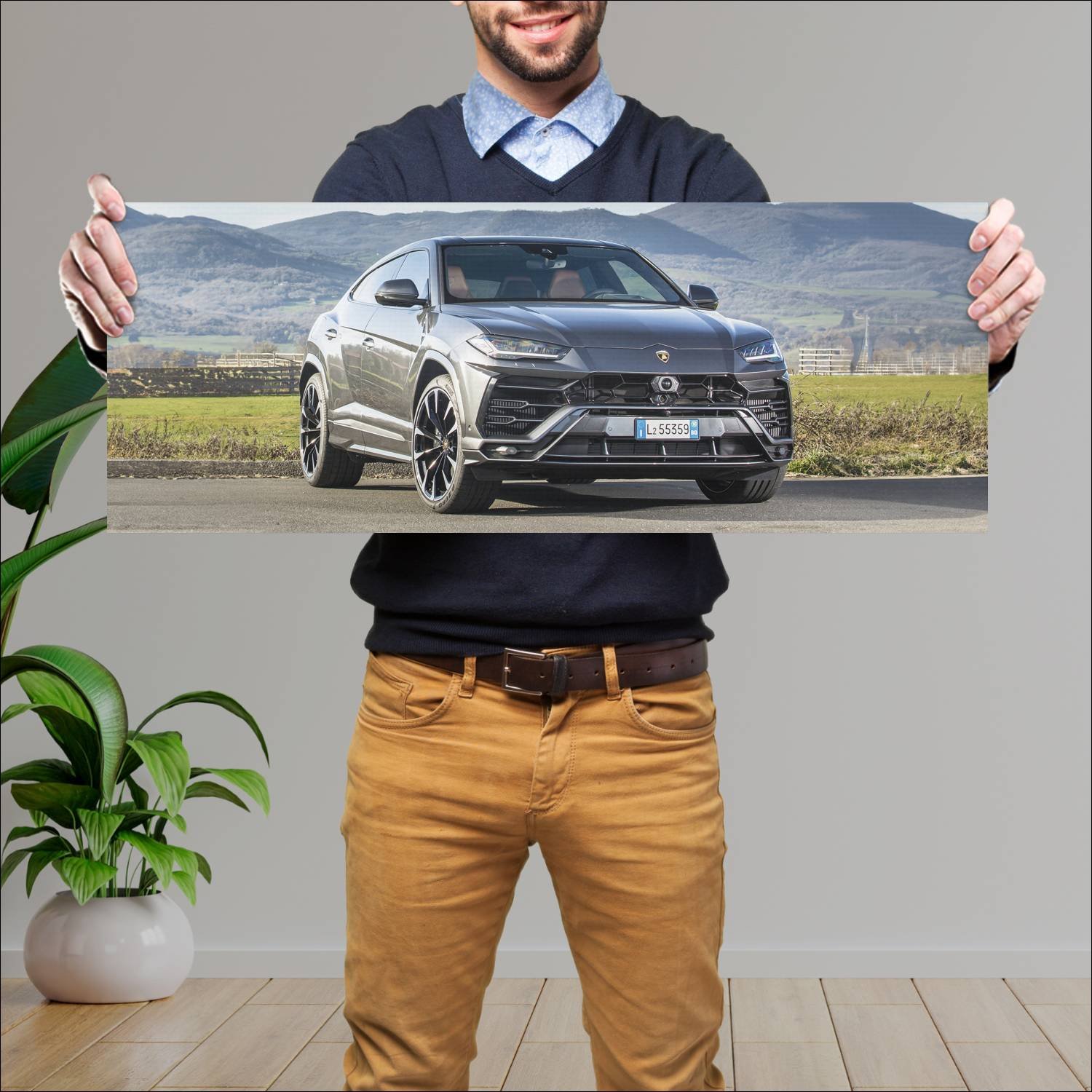 Cuadro grande 30x80cm 2018 lamborghini urus auto 433 Lamborghini