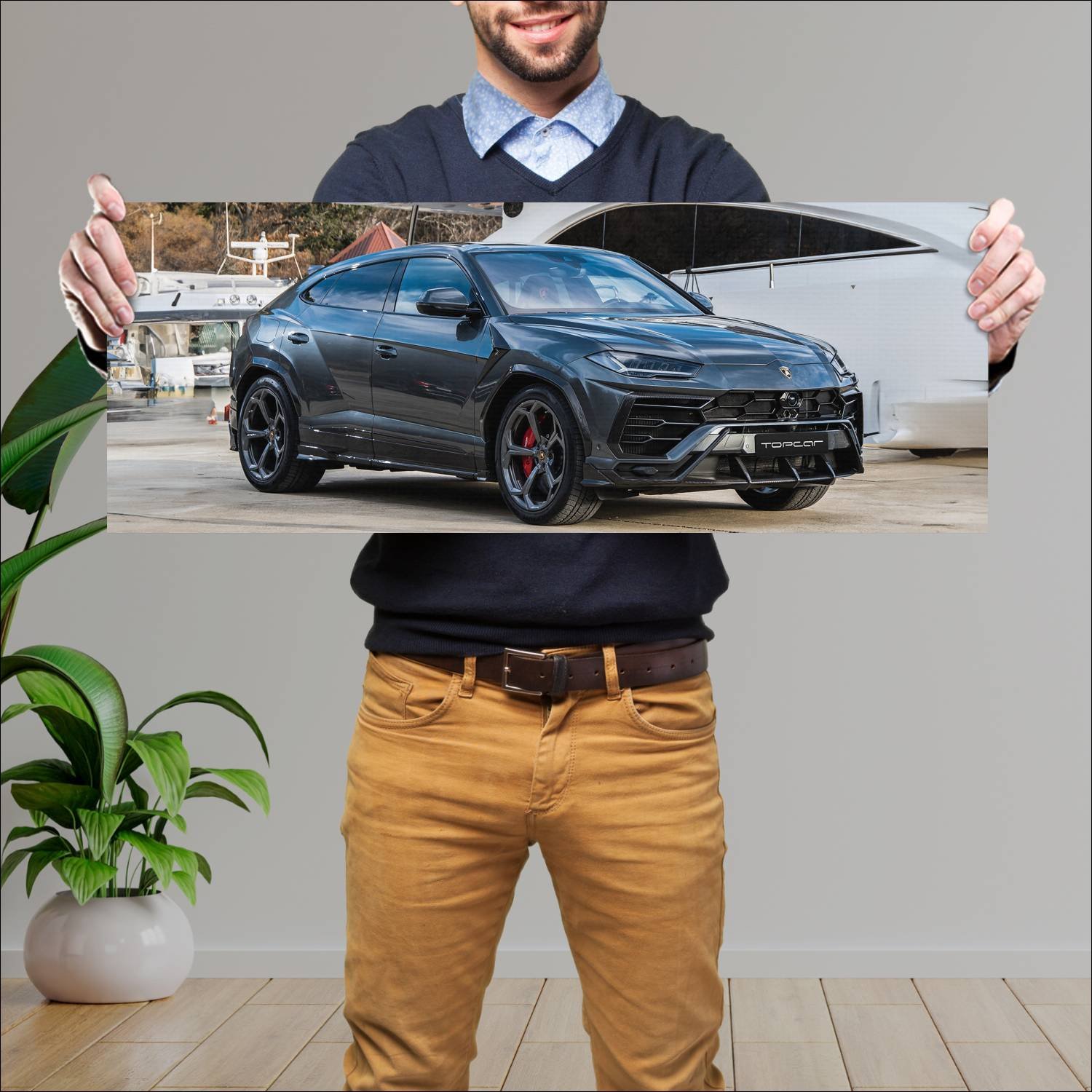Cuadro grande 30x80cm 2018 lamborghini urus by top 435 Lamborghini