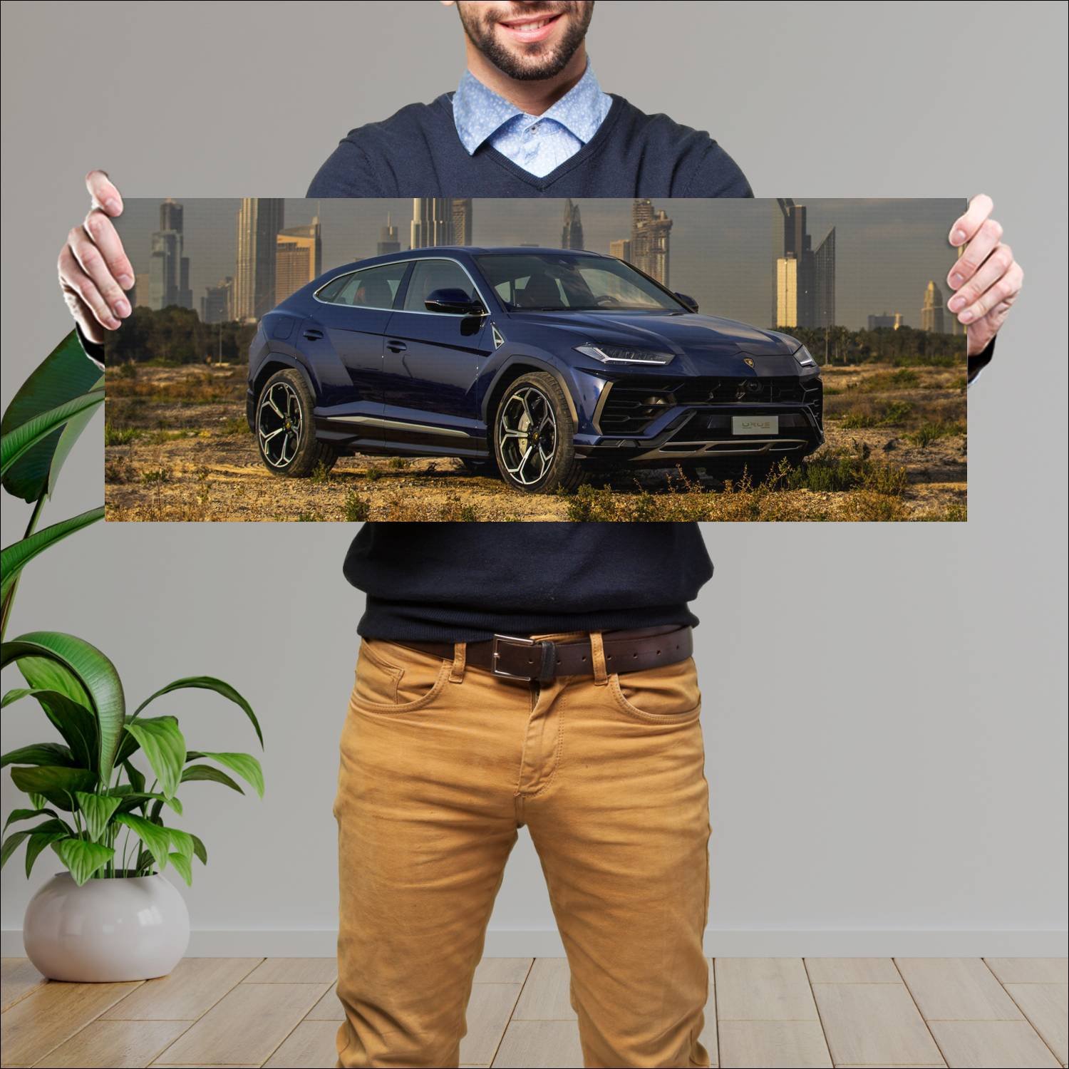 Cuadro grande 30x80cm 2018 lamborghini urus off ro 439 Lamborghini