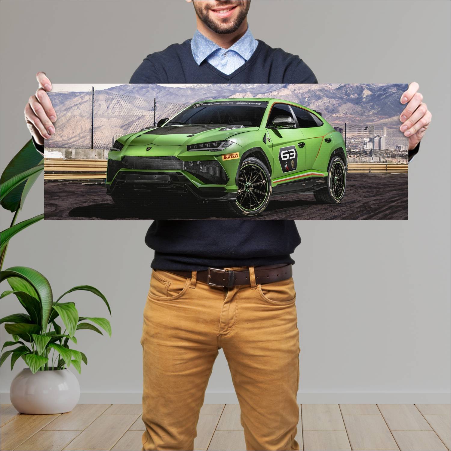 Cuadro grande 30x80cm 2018 lamborghini urus st x c 440 Lamborghini