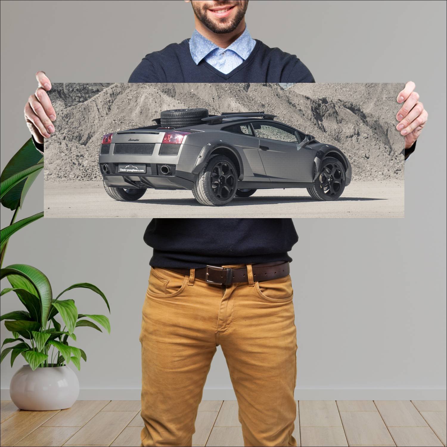 Cuadro grande 30x80cm 2019 lamborghini gallardo of 450 Lamborghini