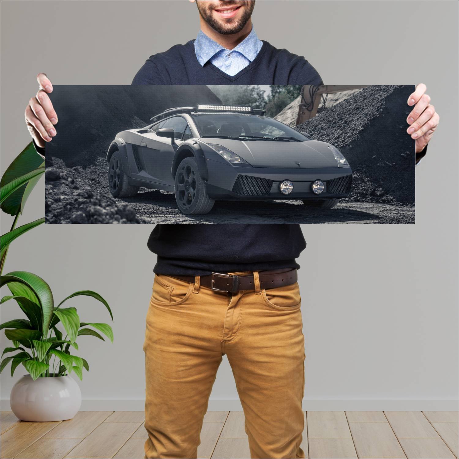 Cuadro grande 30x80cm 2019 lamborghini gallardo of 451 Lamborghini