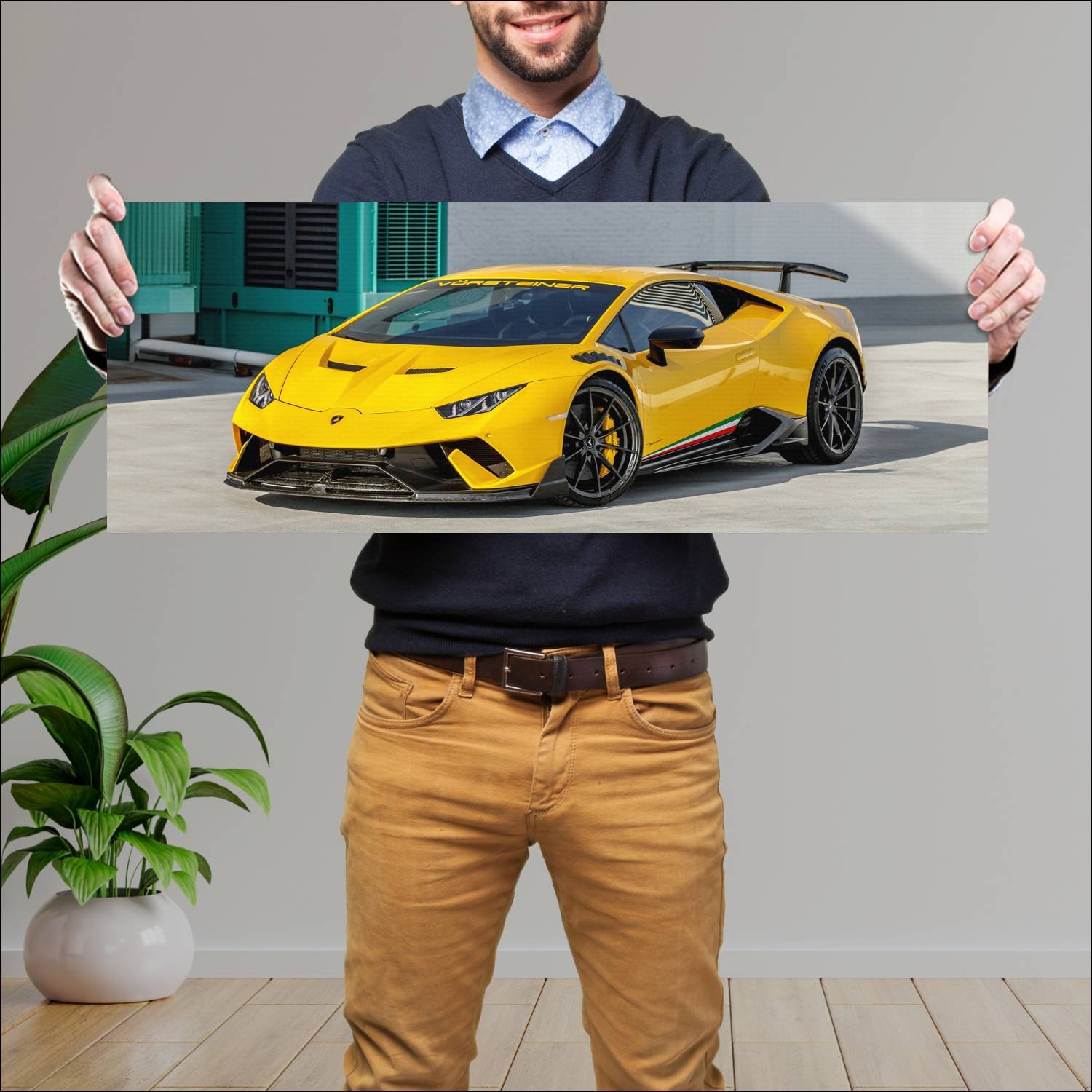 Cuadro grande 30x80cm 2019 lamborghini huracan per 458 Lamborghini