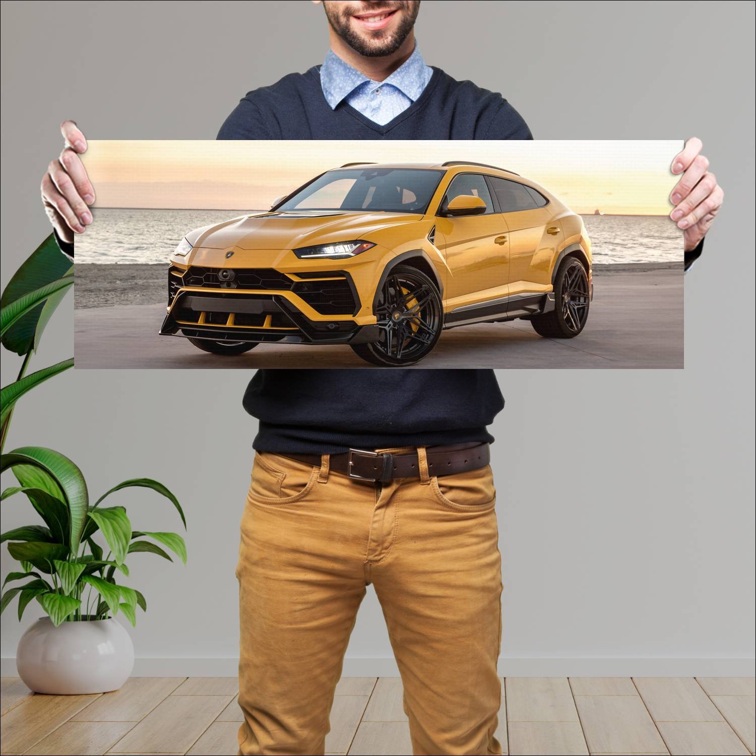 Cuadro grande 30x80cm 2019 lamborghini urus by vor 464 Lamborghini