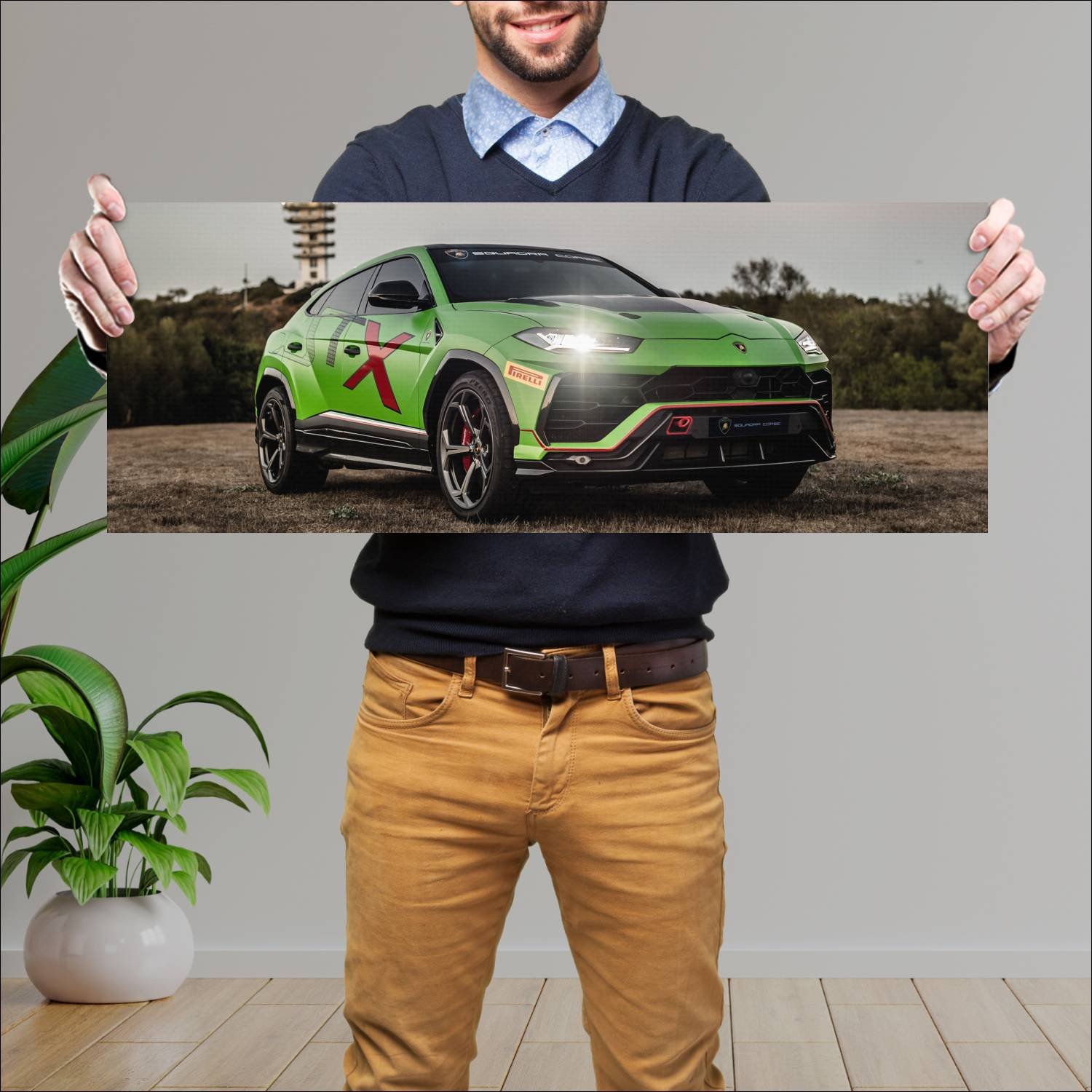 Cuadro grande 30x80cm 2020 lamborghini urus st x 9 510 Lamborghini