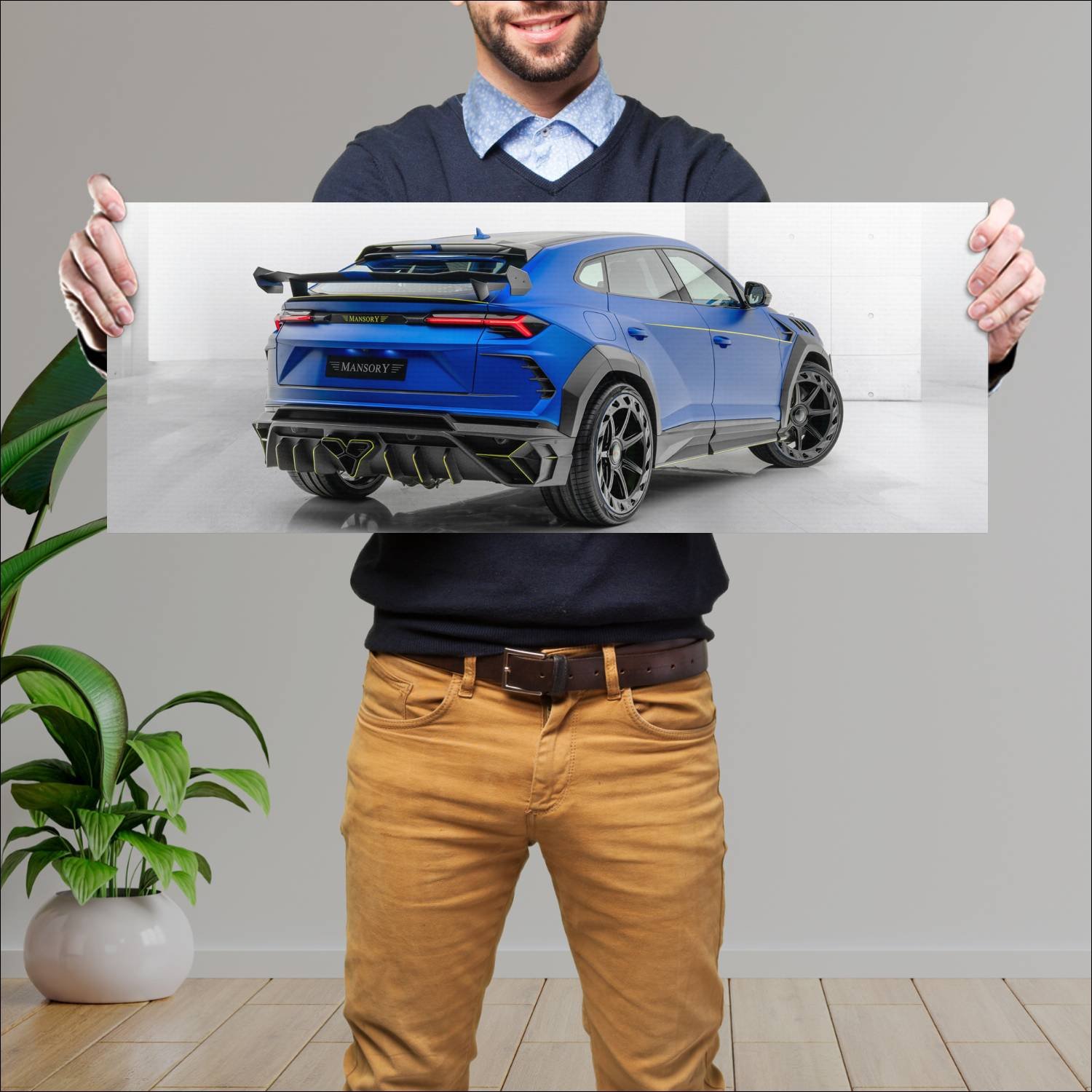 Cuadro grande 30x80cm 2020 mansory venatus auto 513 Lamborghini