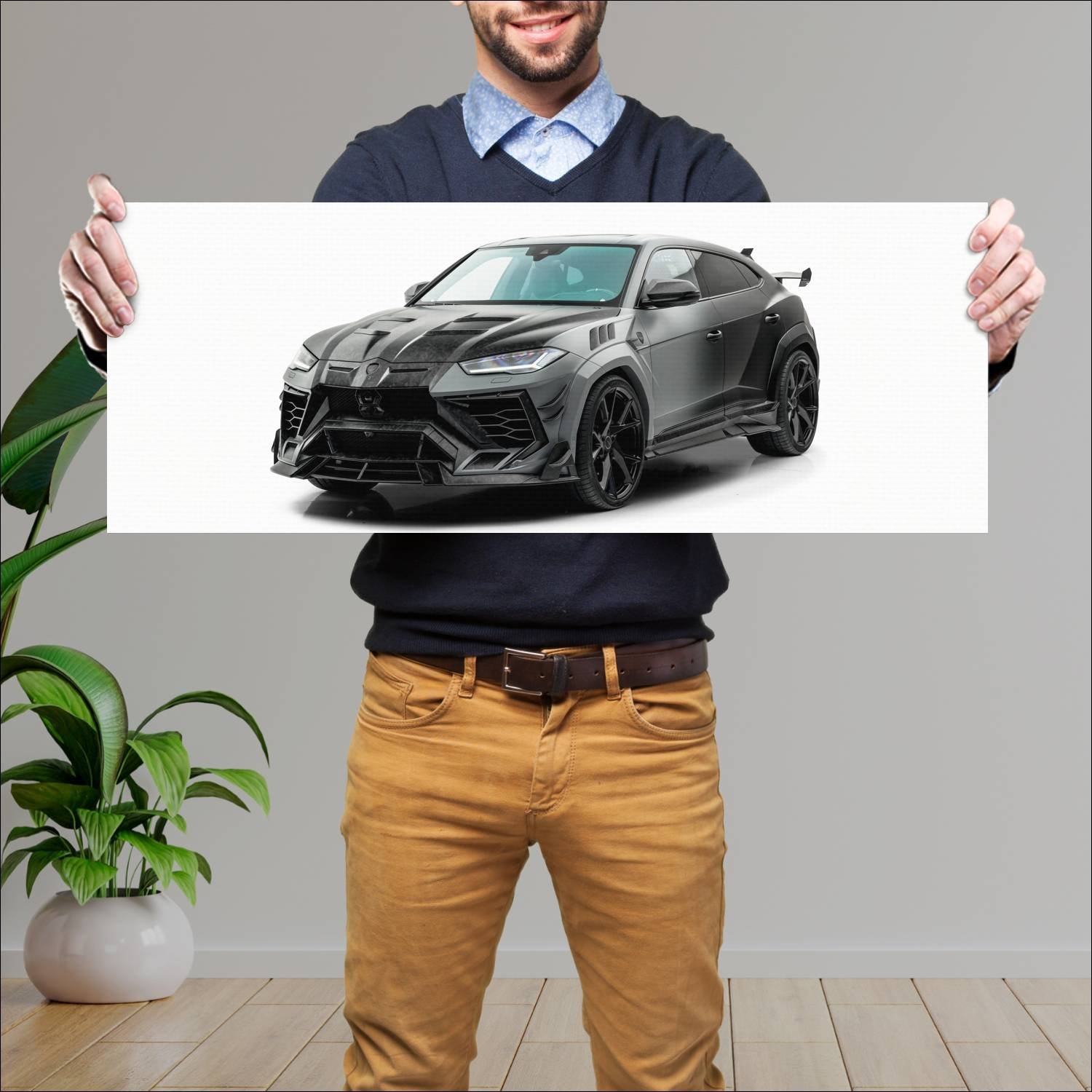 Cuadro grande 30x80cm 2021 mansory venatus evo 50t 535 Lamborghini