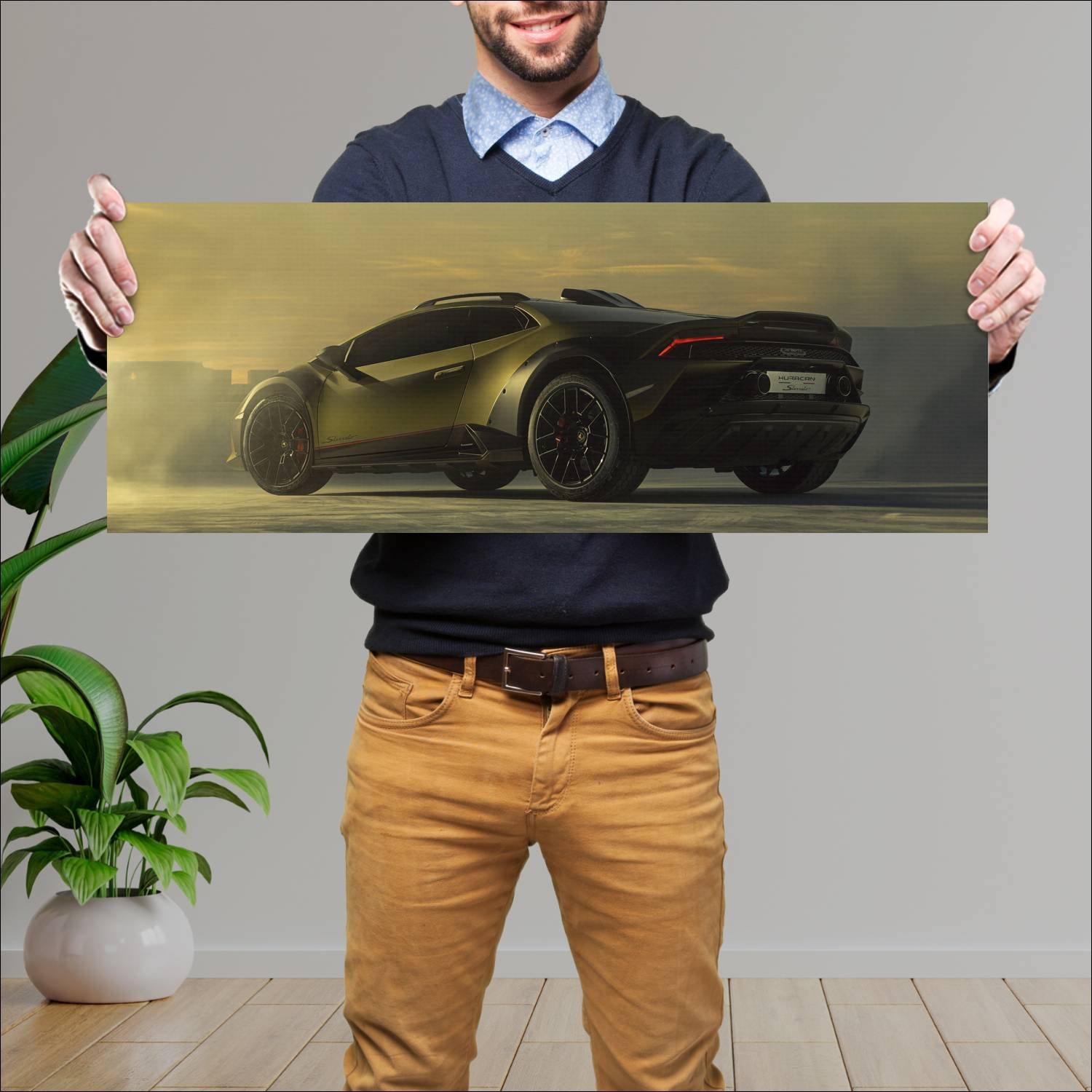 Cuadro grande 30x80cm 2022 lamborghini huracan ste 541 Lamborghini