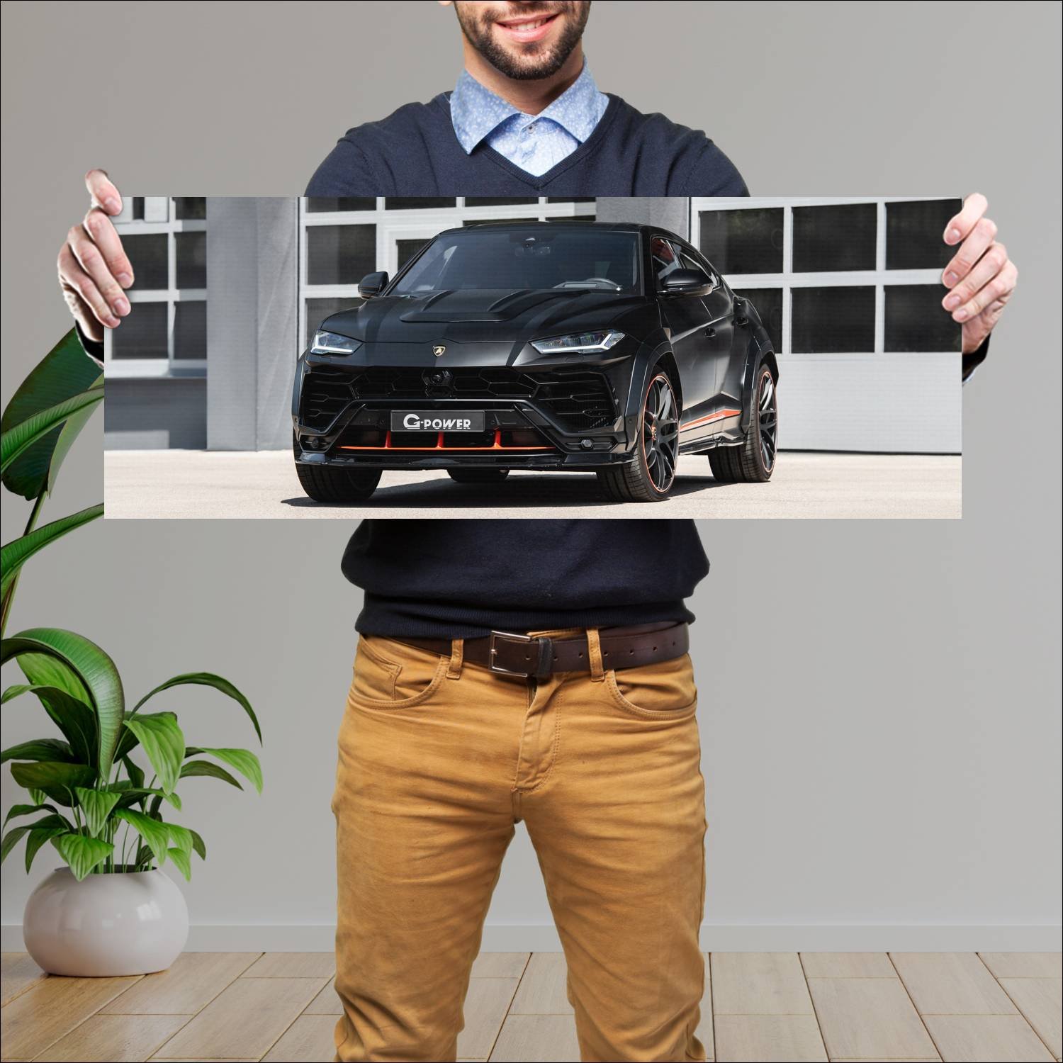 Cuadro grande 30x80cm 2022 lamborghini urus by g p 548 Lamborghini